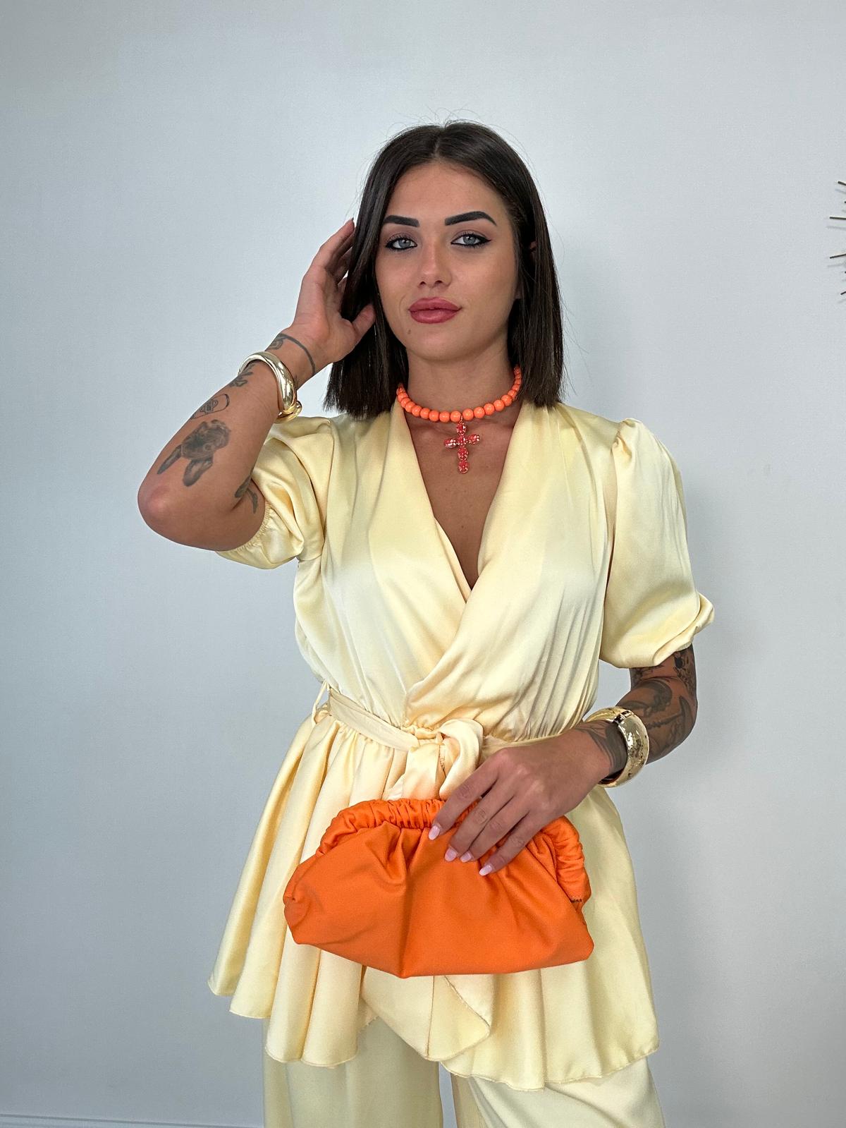 Coordinato Alicante (Blusa + Pantalone) Giallo PRE ORDINE IN ARRIVO 20/06