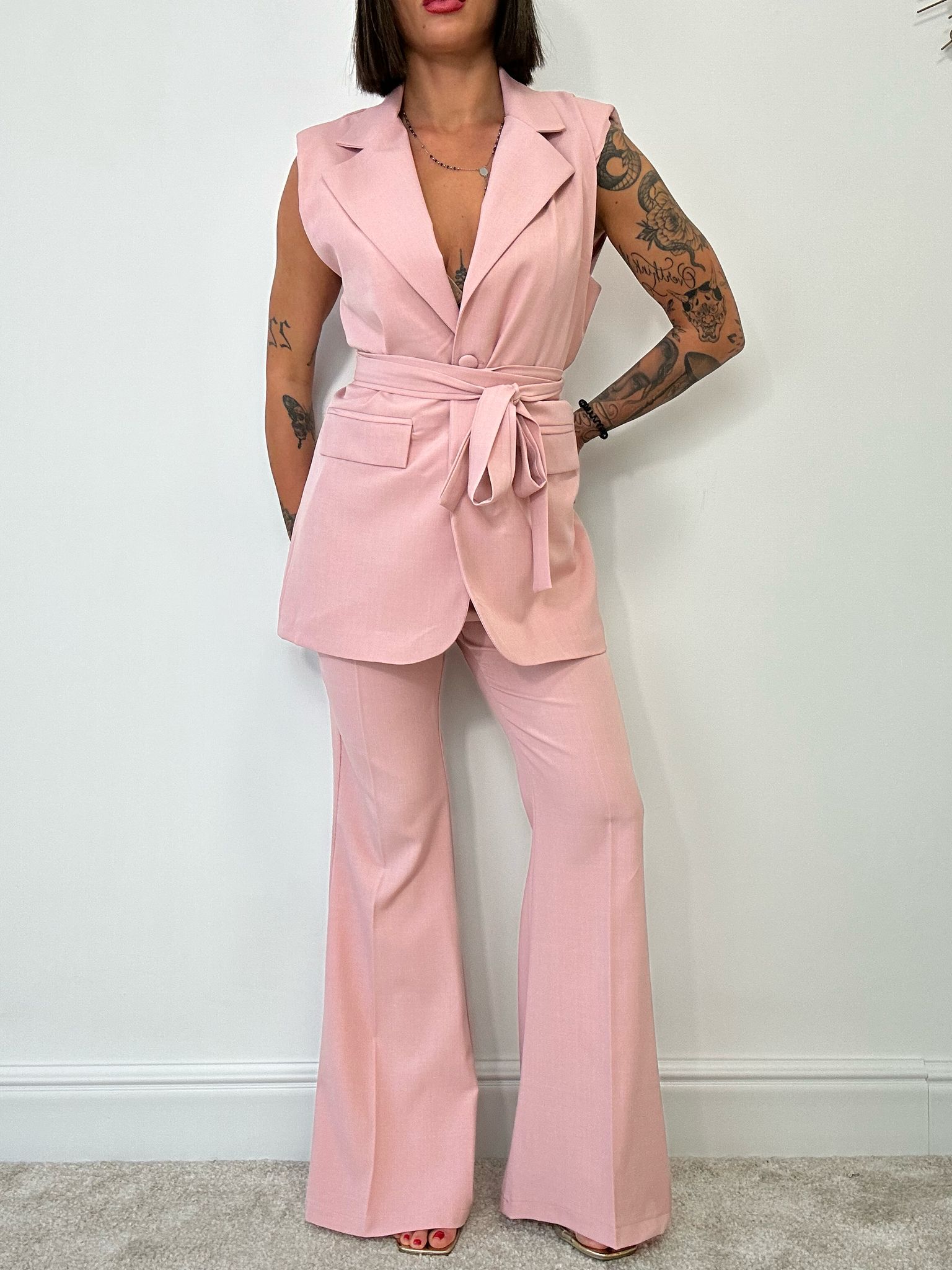 Monique Anzug (Blazer + Hose) Altrosa