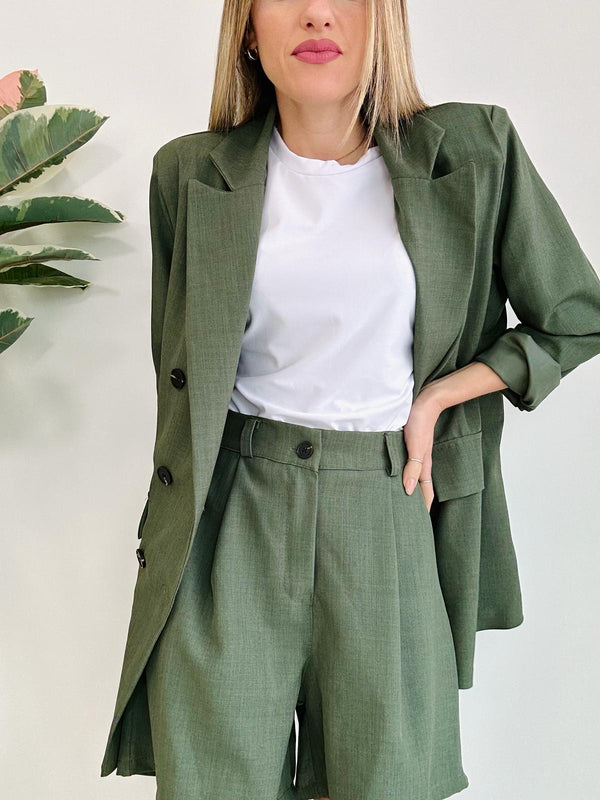 Coordinato Siviglia (Blazer + Pantaloncino) Verde