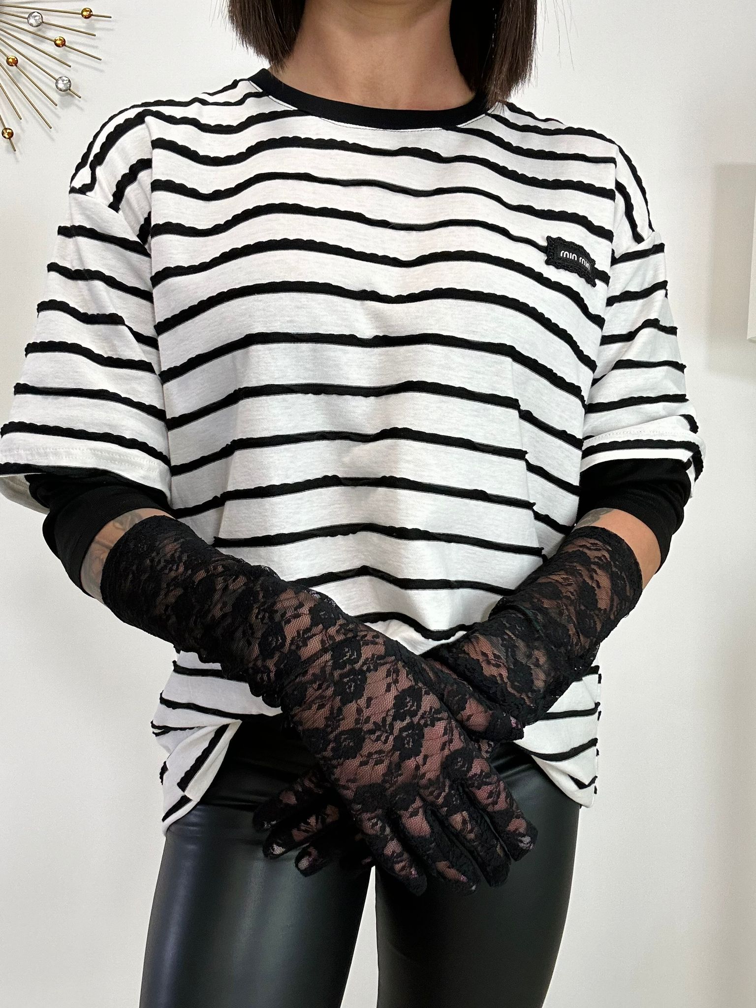 Gants en dentelle - Noir