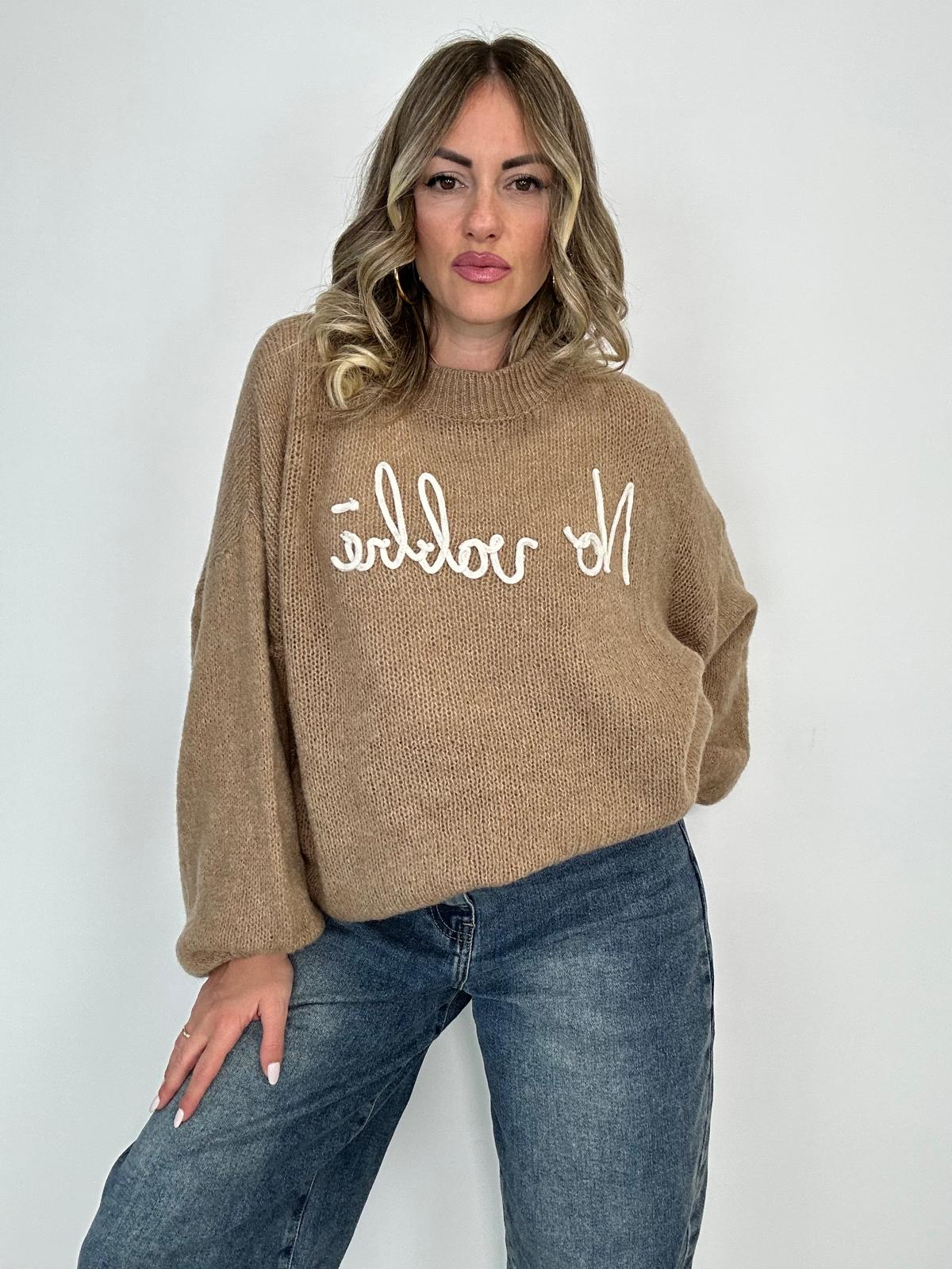 Maglione (No Vabbè) 2702 - Beige