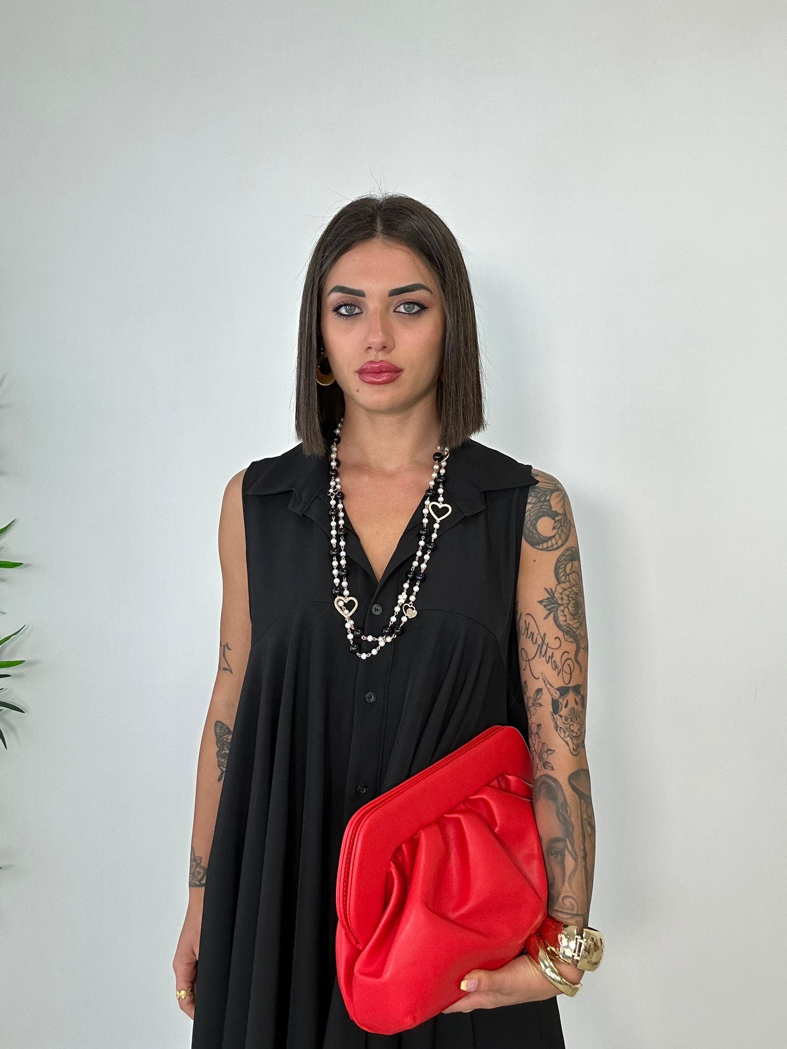 Abito Casual Smanicato - Nero