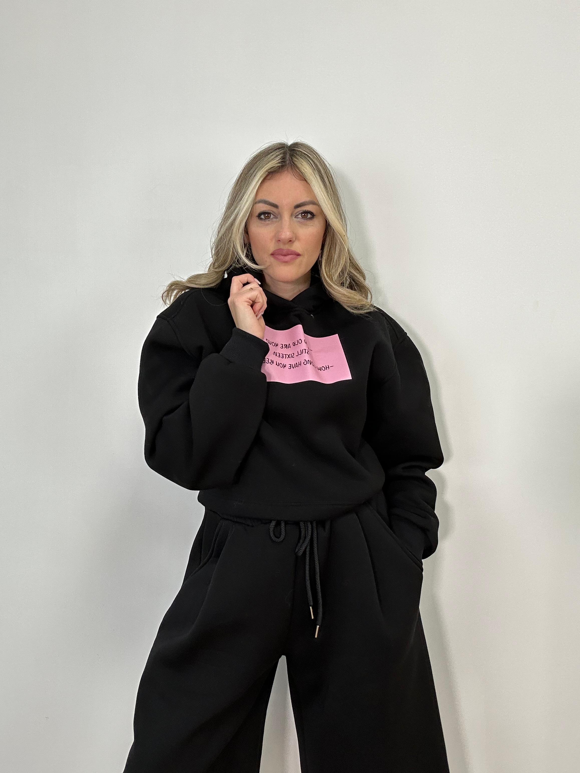 Felpa 2685F-01 - Nero