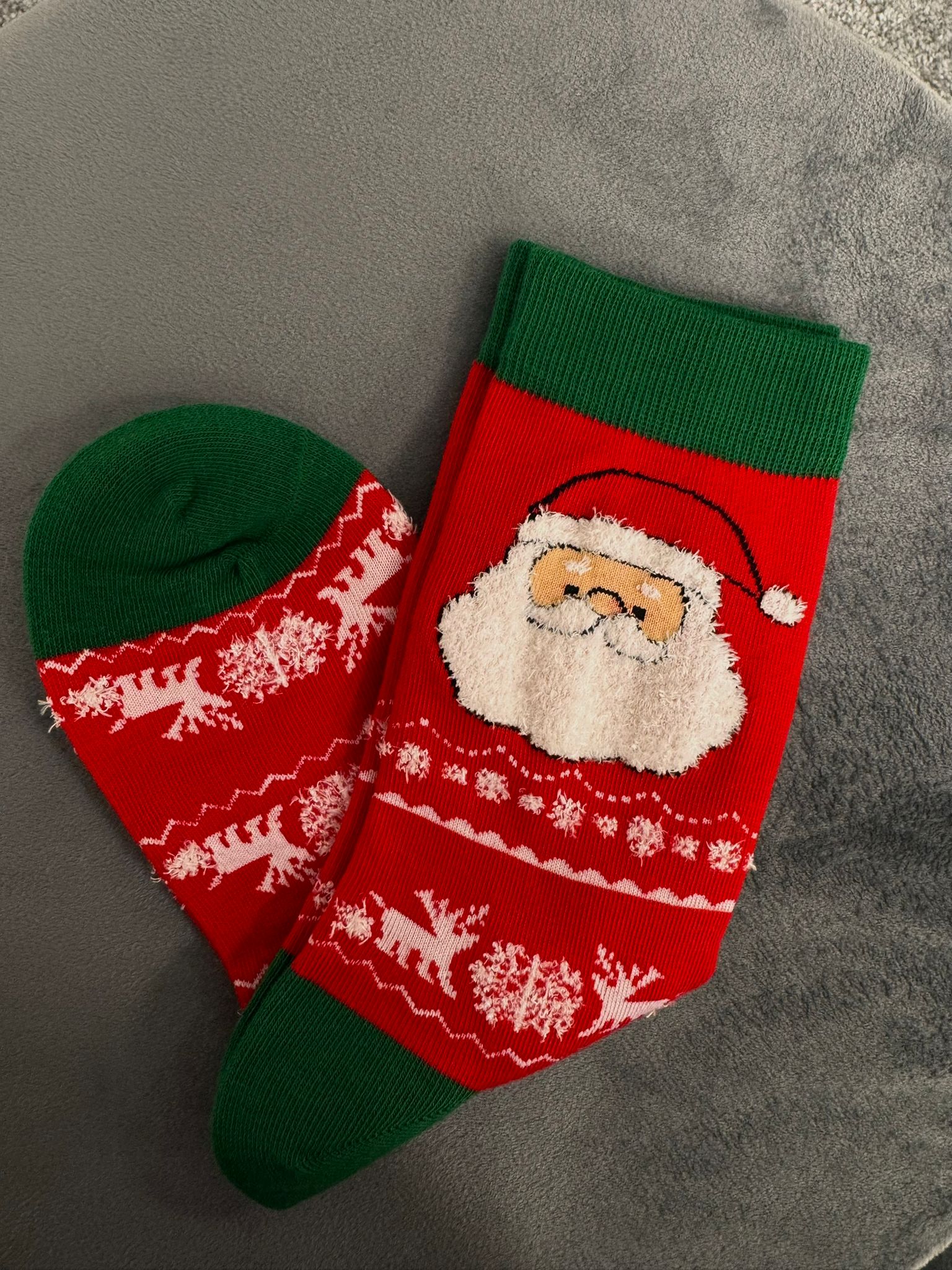 Chaussettes Père Noël - Rouge et Vert