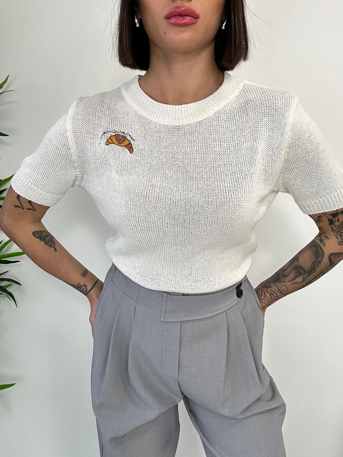 Maglioncino in filo Mezza Manica - Beige