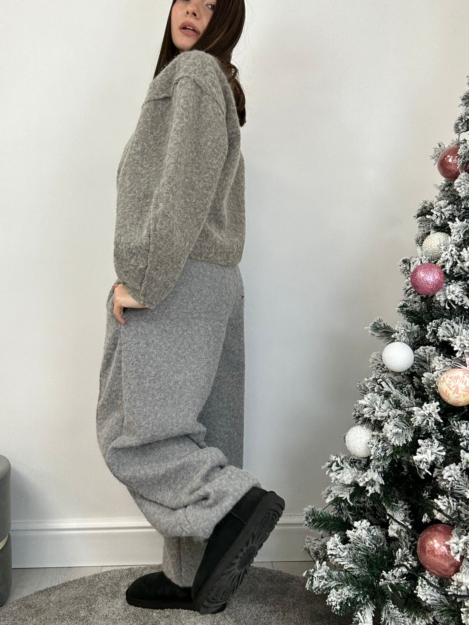 Ensemble coordonné Aris (Sweat + Pantalon) Gris et Boue