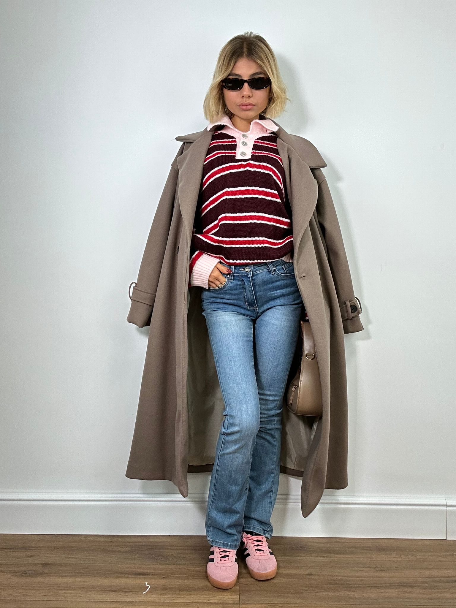 Maglione 33829 - Bordeaux e Rosso