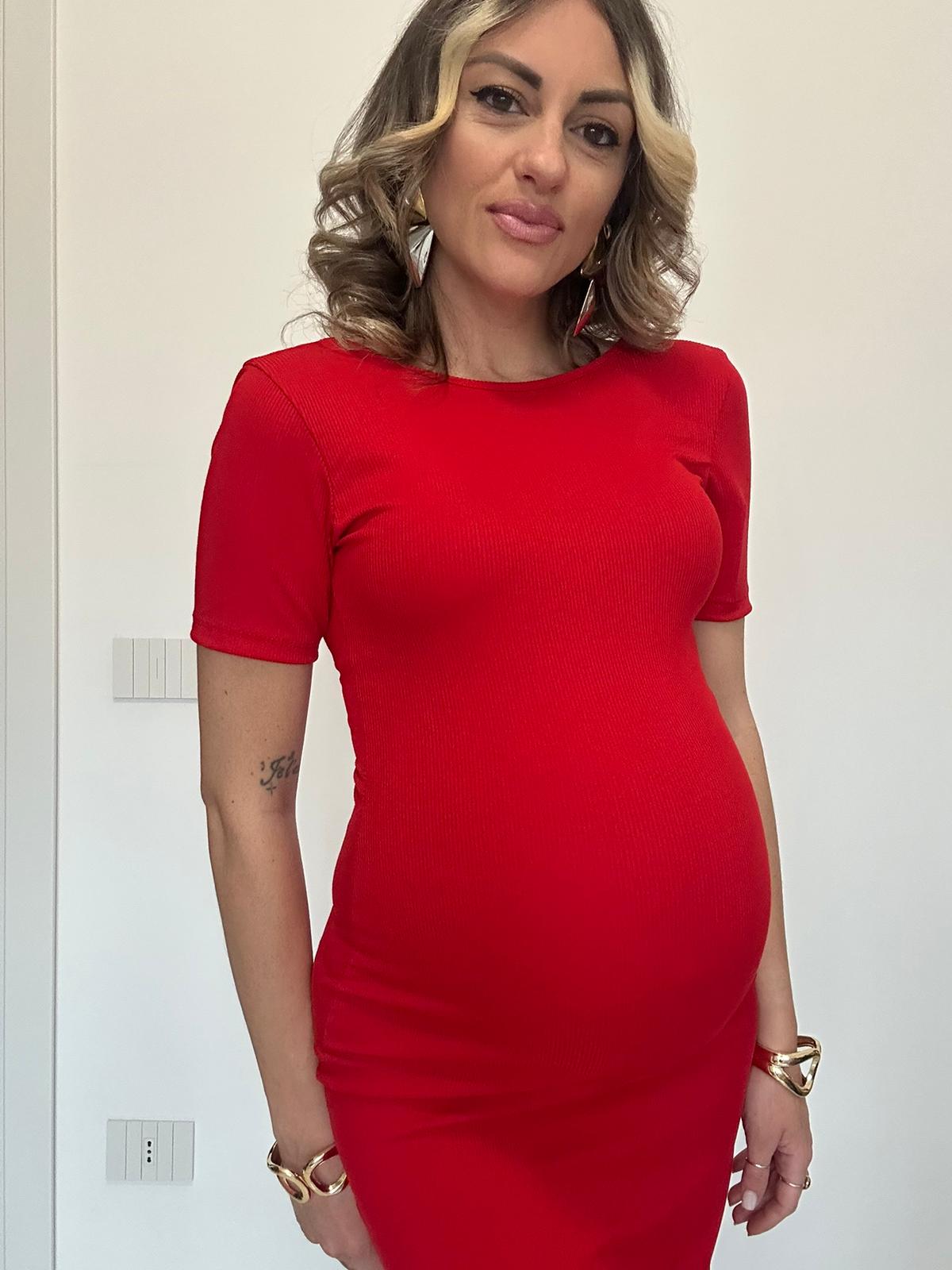 Abito a Costine - Rosso
