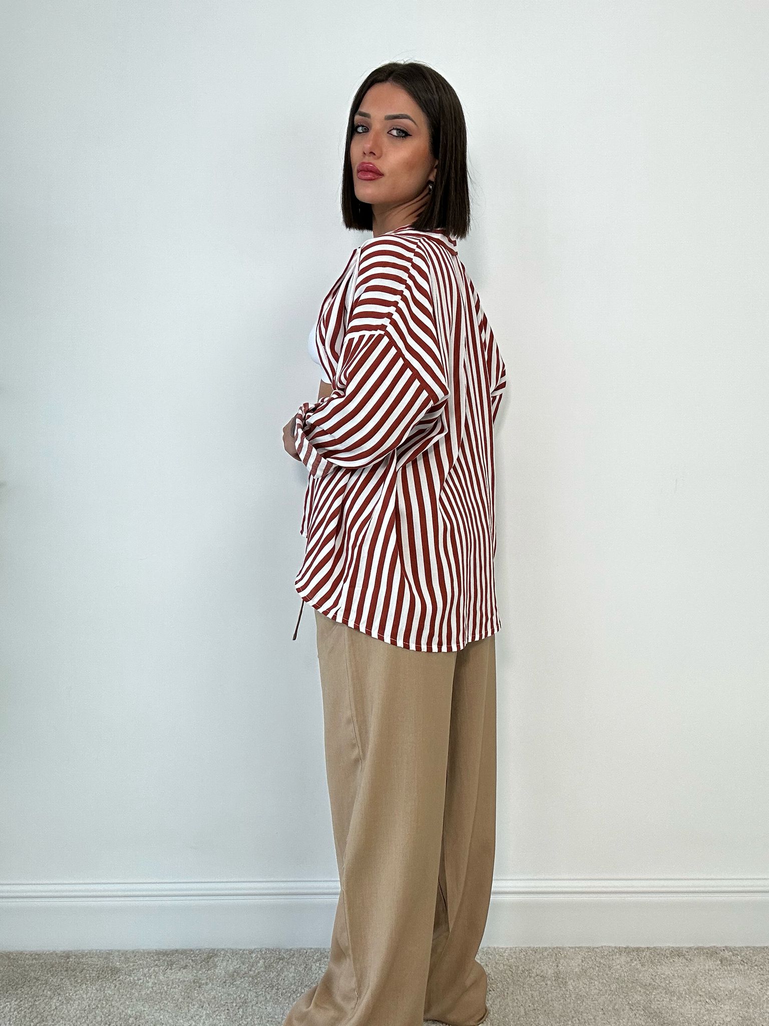 Camicia a righe - Coccio