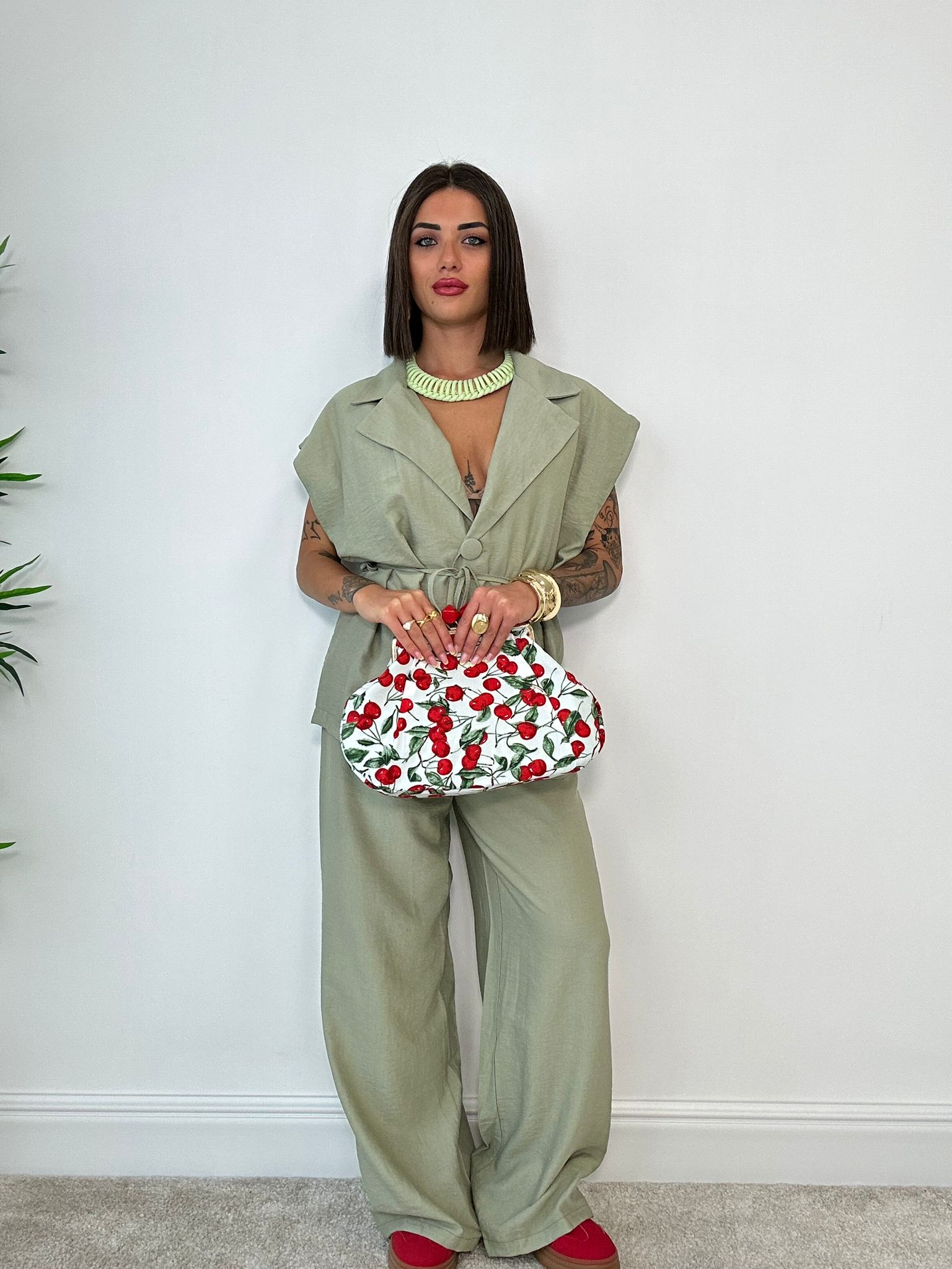 Coordinato Bahamas (Giacca Smanicata + Pantalone) Verde