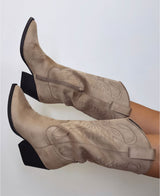 Camperos tacco medio Beige - SC11