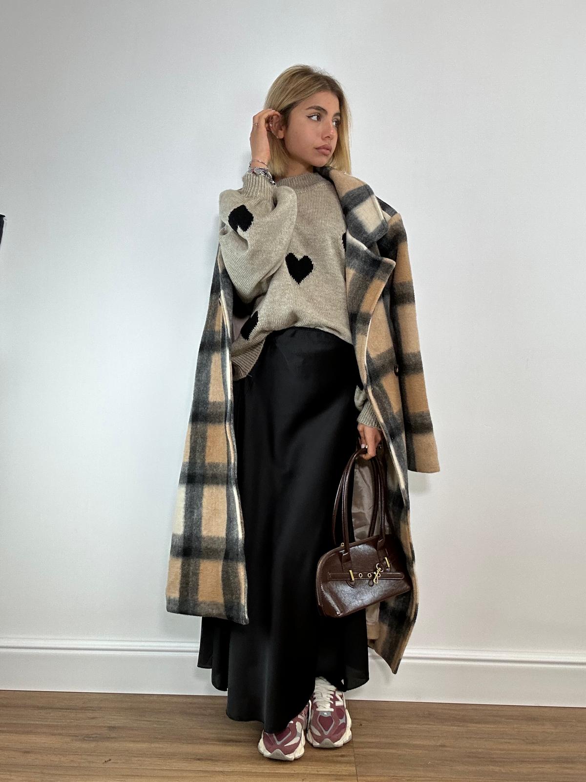 Cappotto IN683507 - Panna e Beige