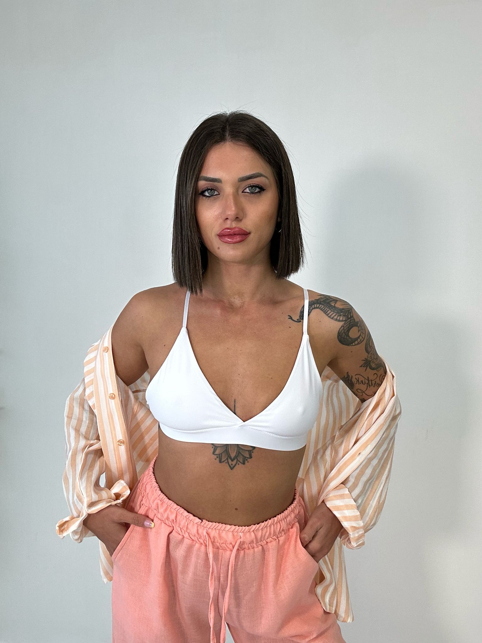 Camicia a righe - Pesca