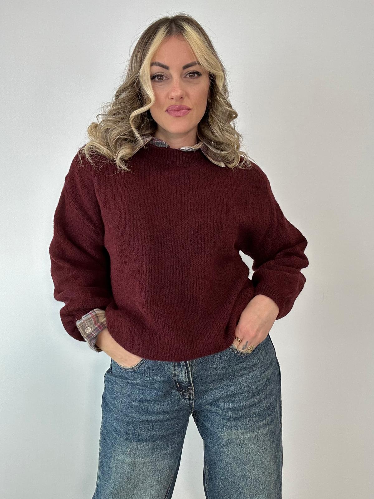 Maglione 2412 - Bordeaux