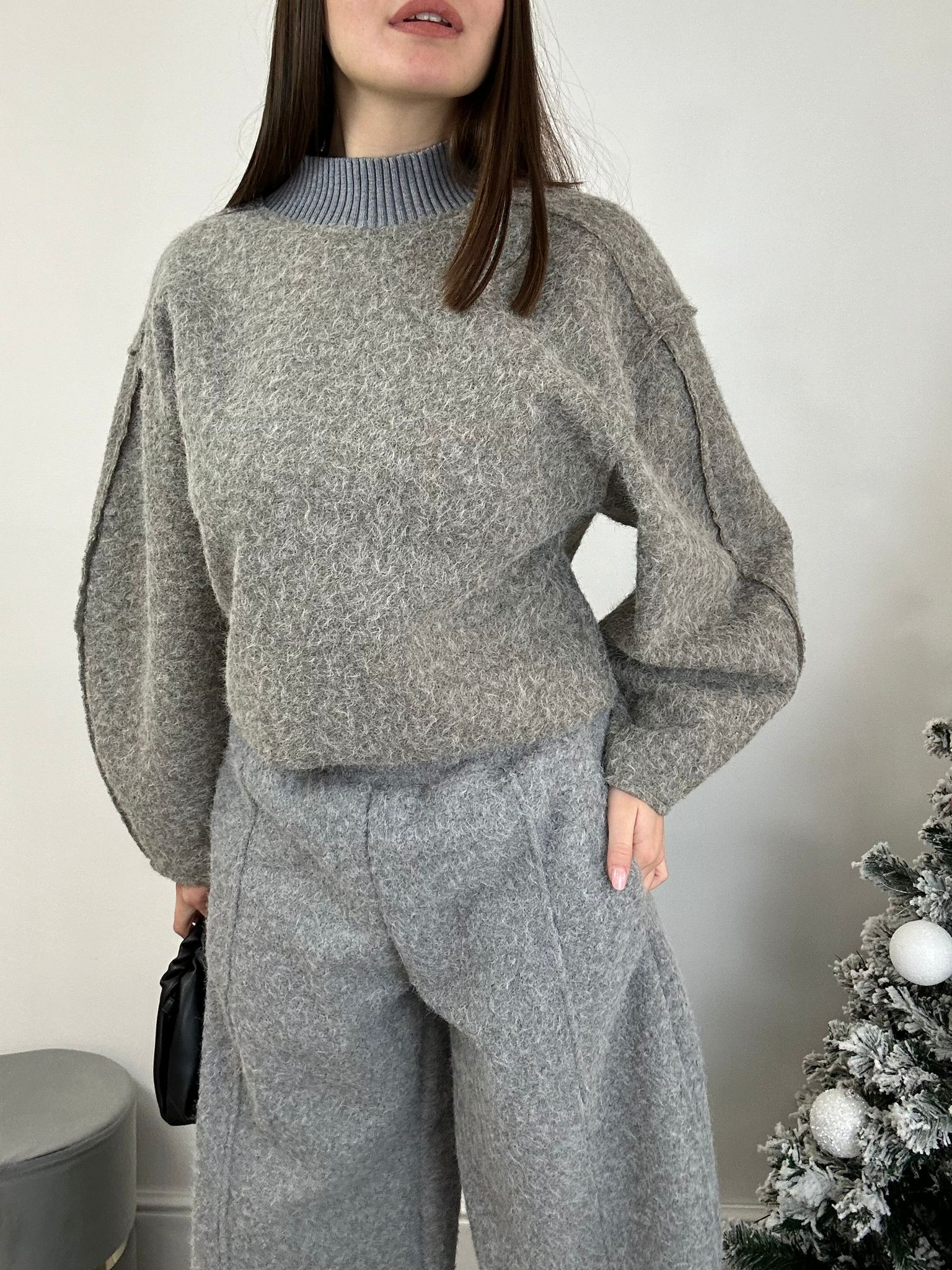 Ensemble coordonné Aris (Sweat + Pantalon) Gris et Boue