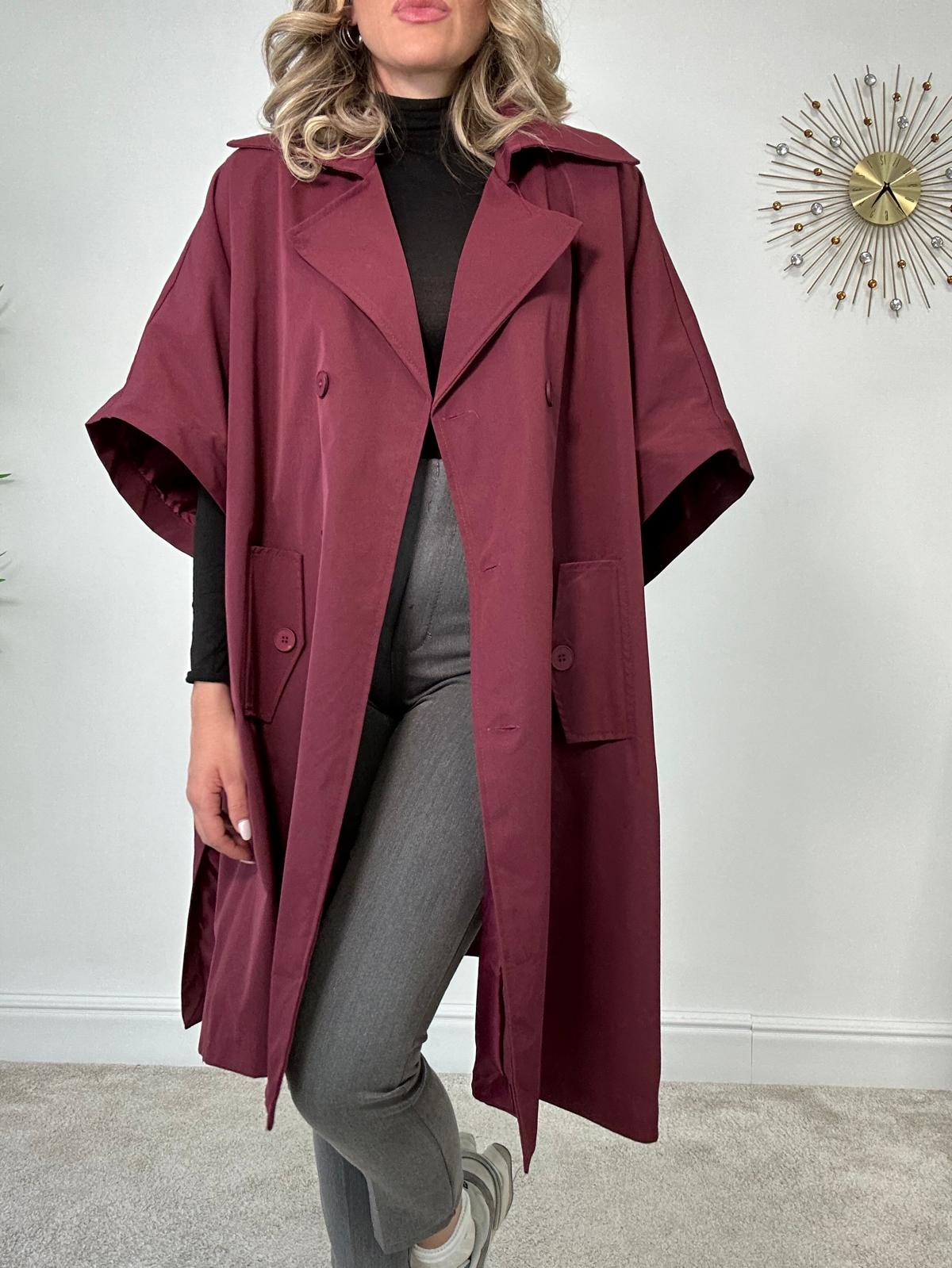 Trench Mezza Manica - Bordeaux