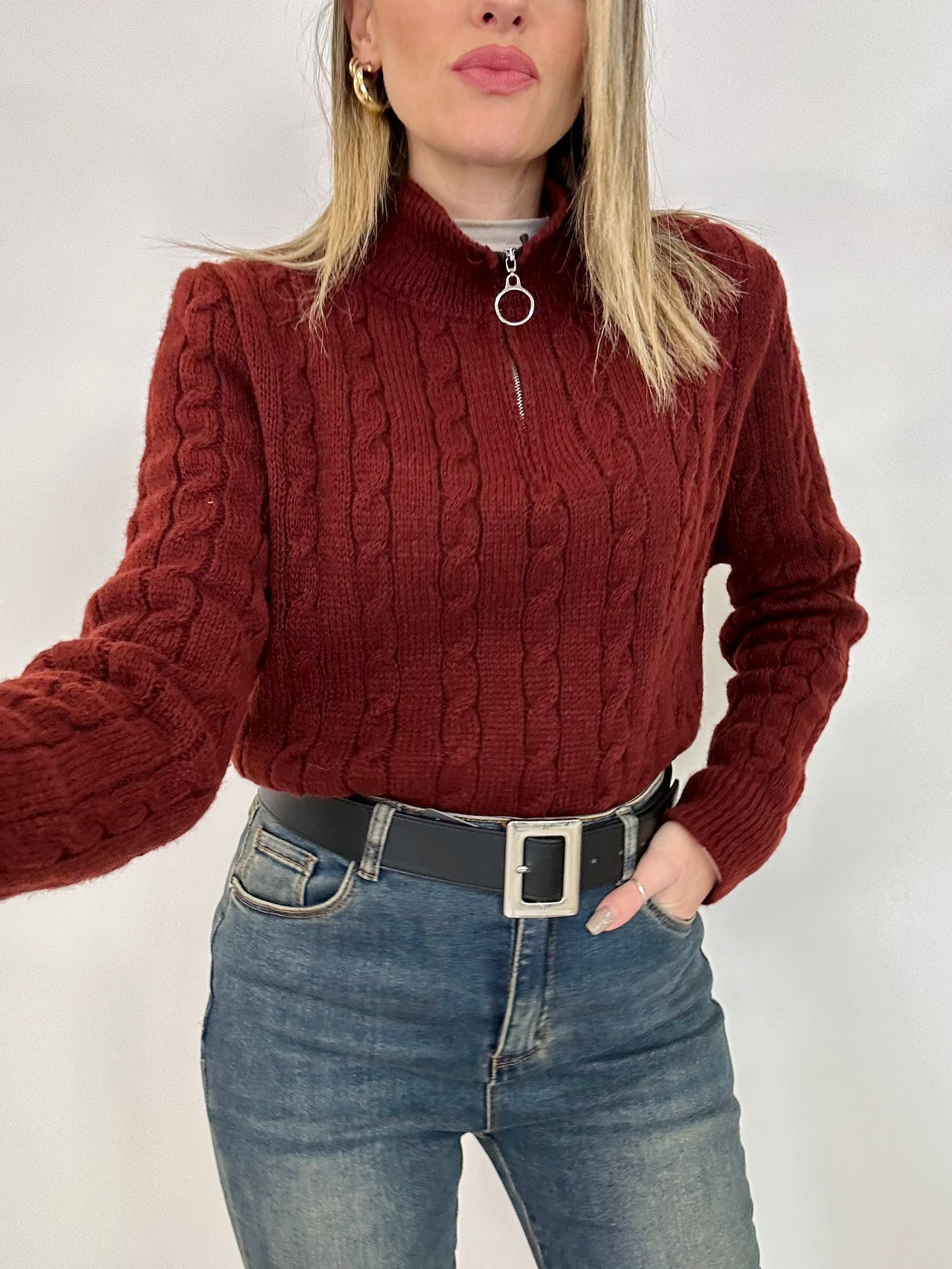 Pull Béatrice - Bordeaux