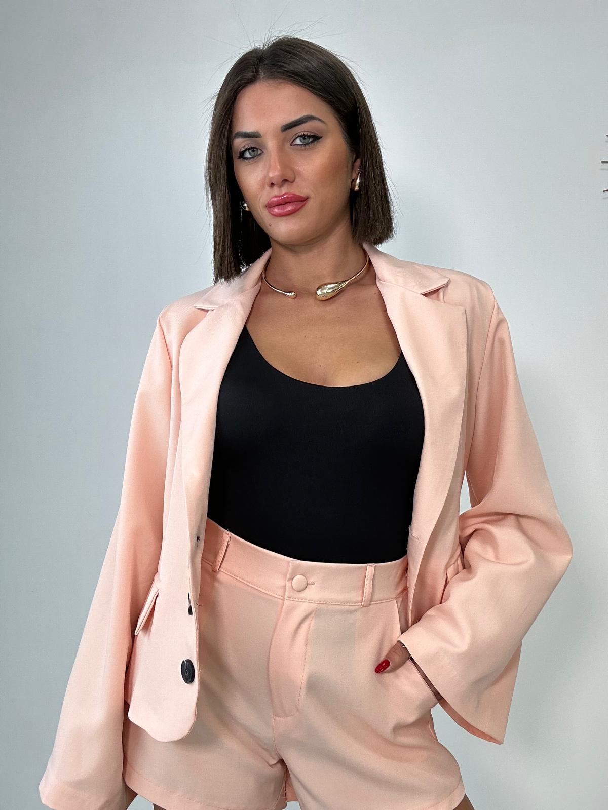 Blazer con tre bottoni - Pesca