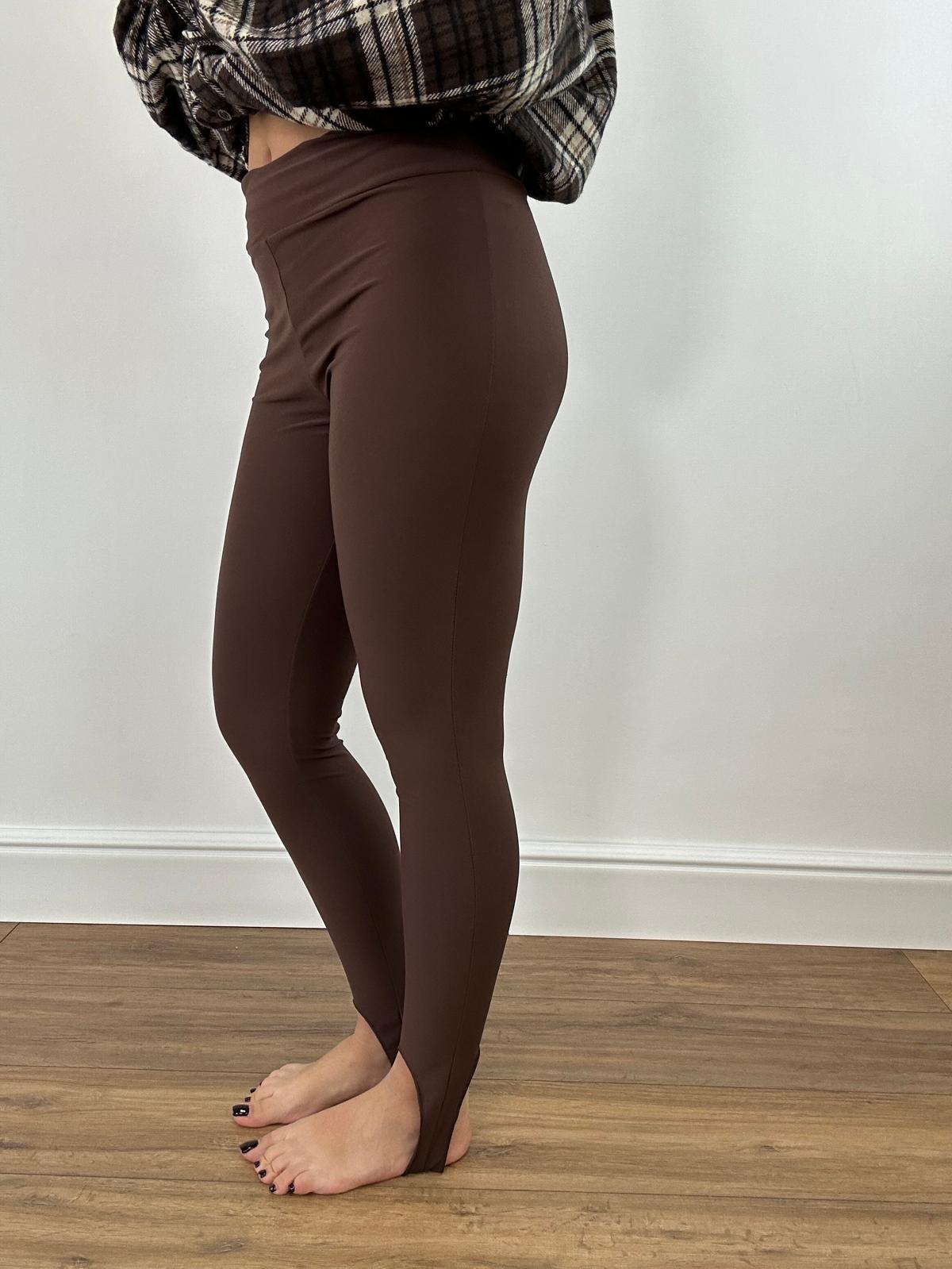 Leggins con staffa 6136 - Marrone