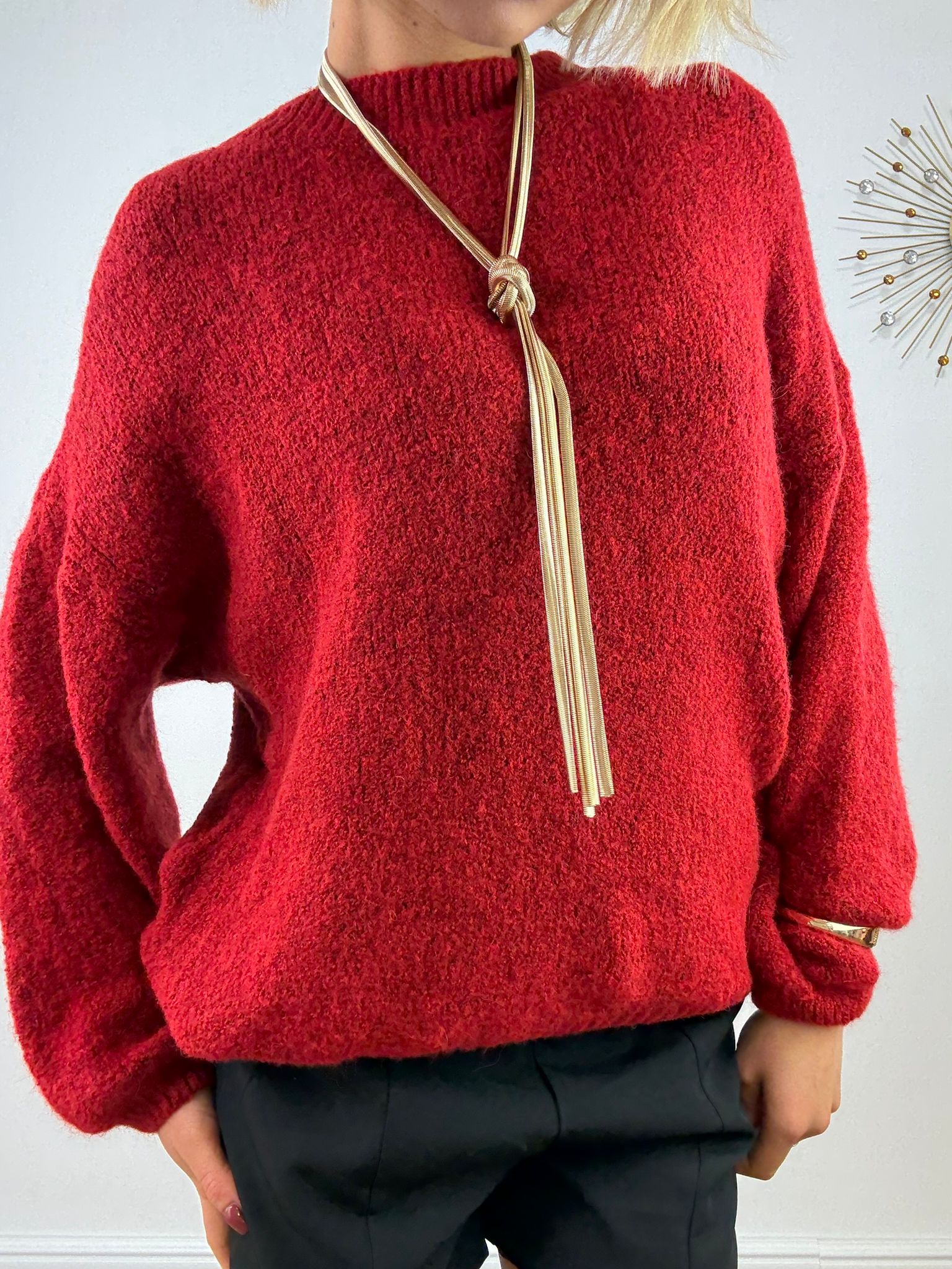 Collana pendente con nodo - Oro