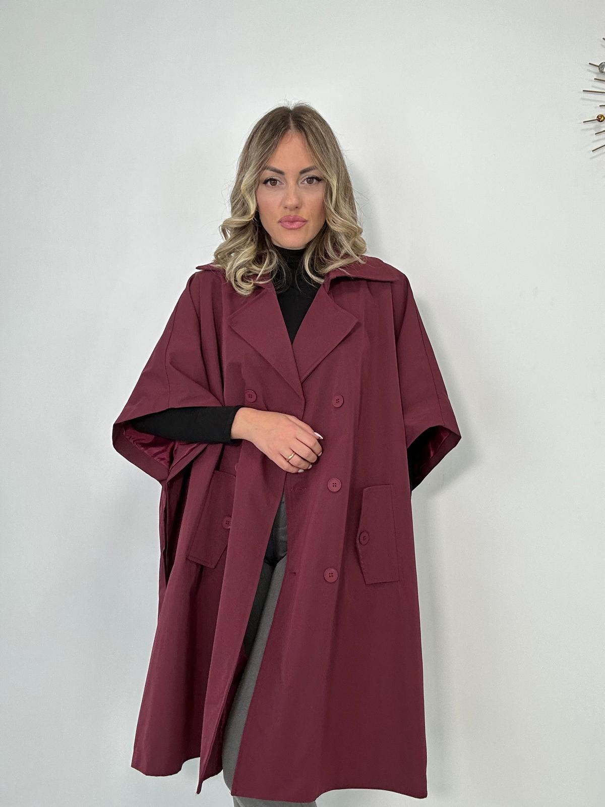 Trench Mezza Manica - Bordeaux