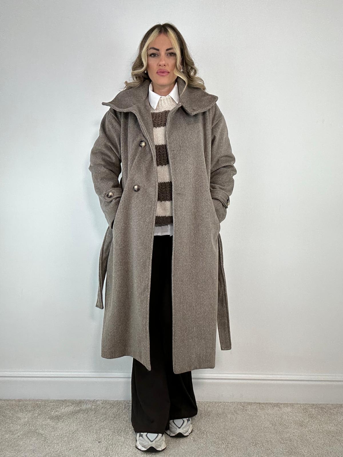 Cappotto Lungo 5937 - Fango