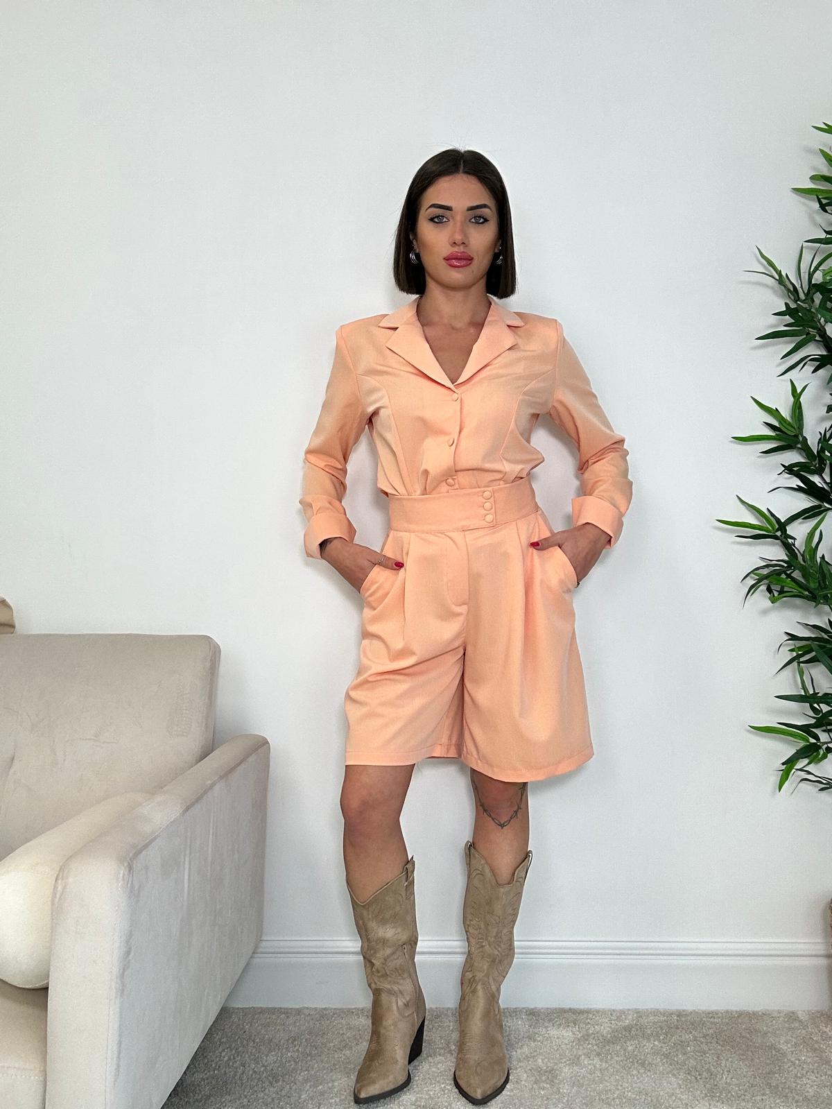 Coordonné (Chemise + Bermuda) Pêche