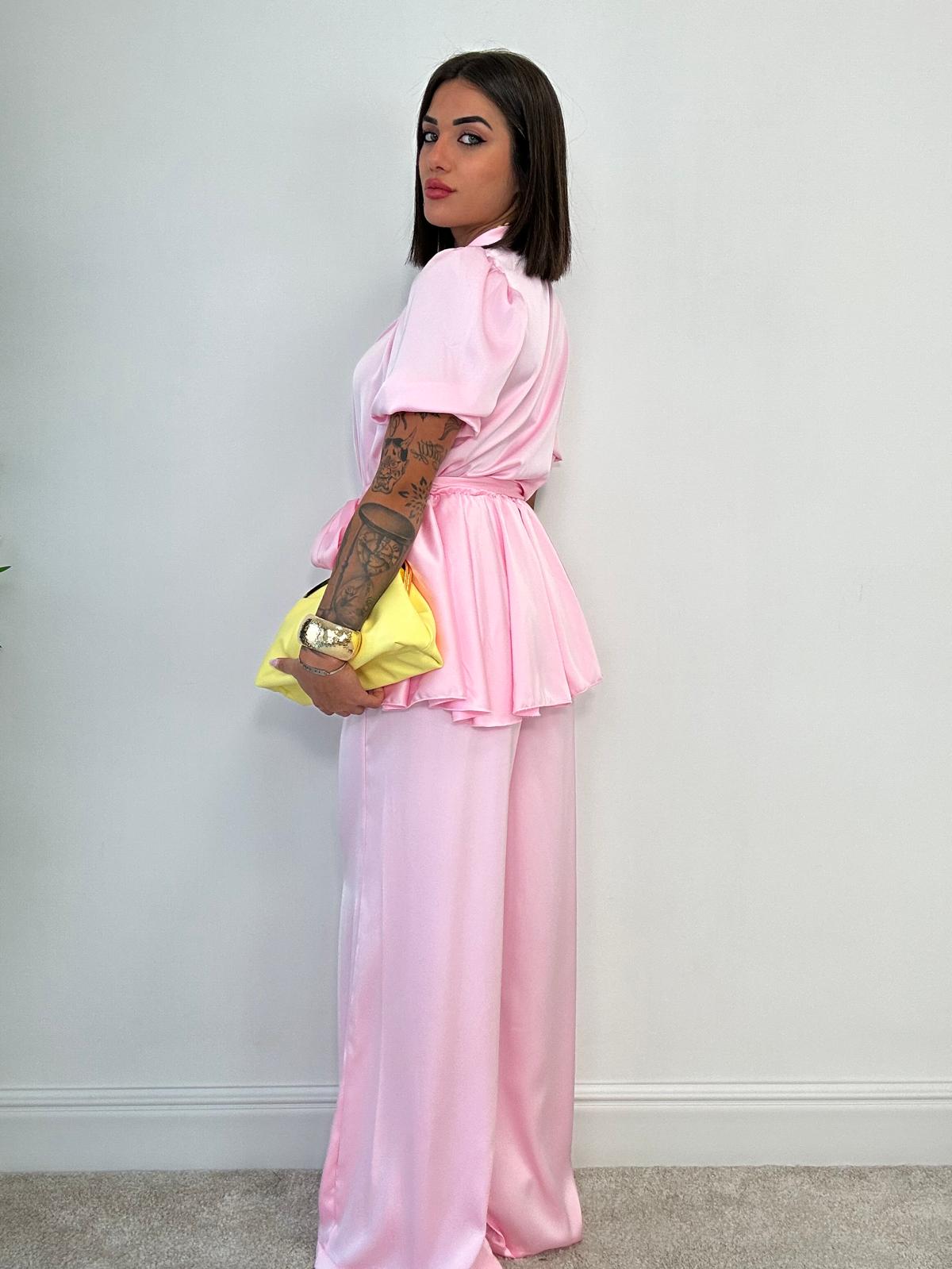 Coordinato Alicante (Blusa + Pantalone) Rosa PRE ORDINE IN ARRIVO 20/06