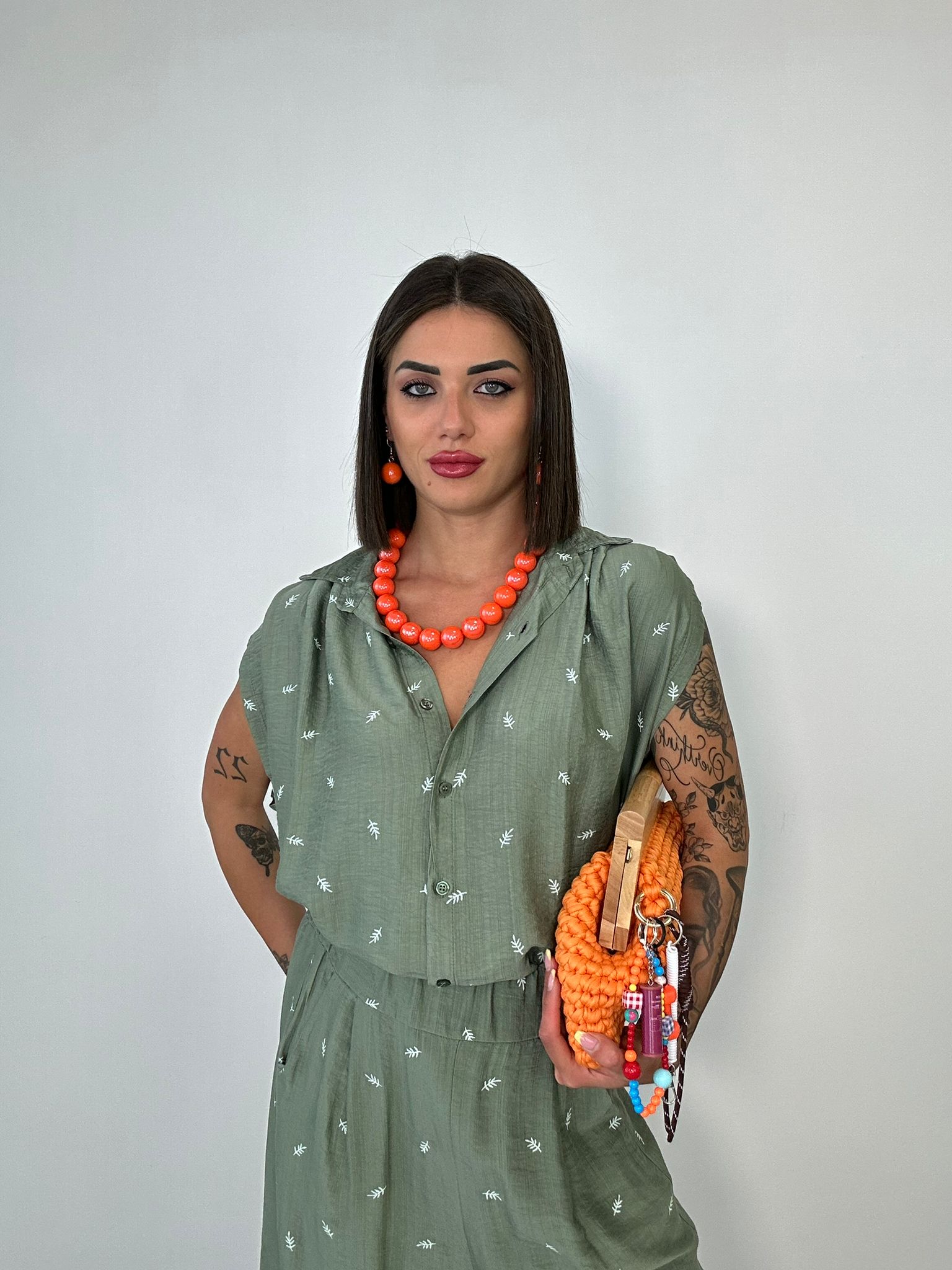 Coordinato Nerano (Camicetta + Pantalone) Verde