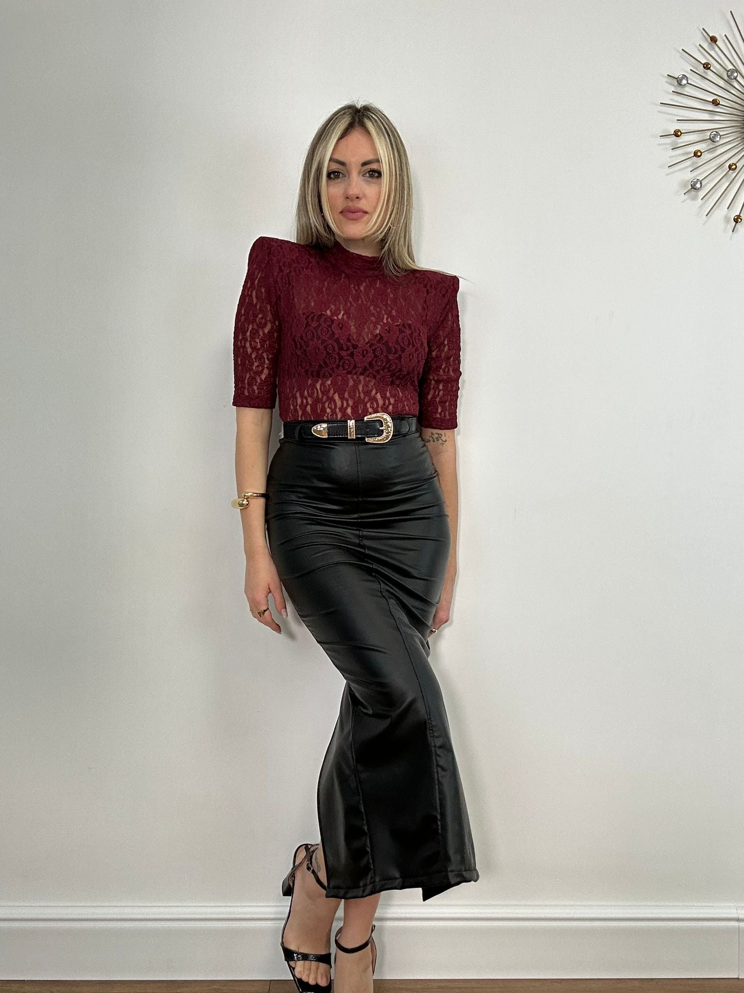 Body in pizzo 11948 - Bordeaux*