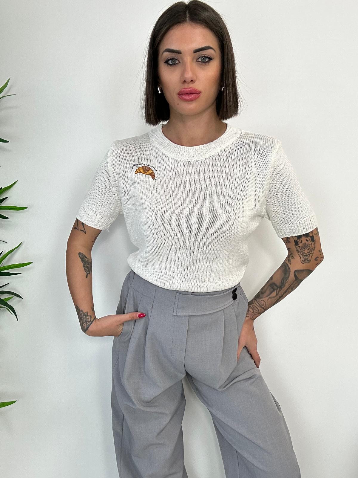 Maglioncino in filo Mezza Manica - Beige