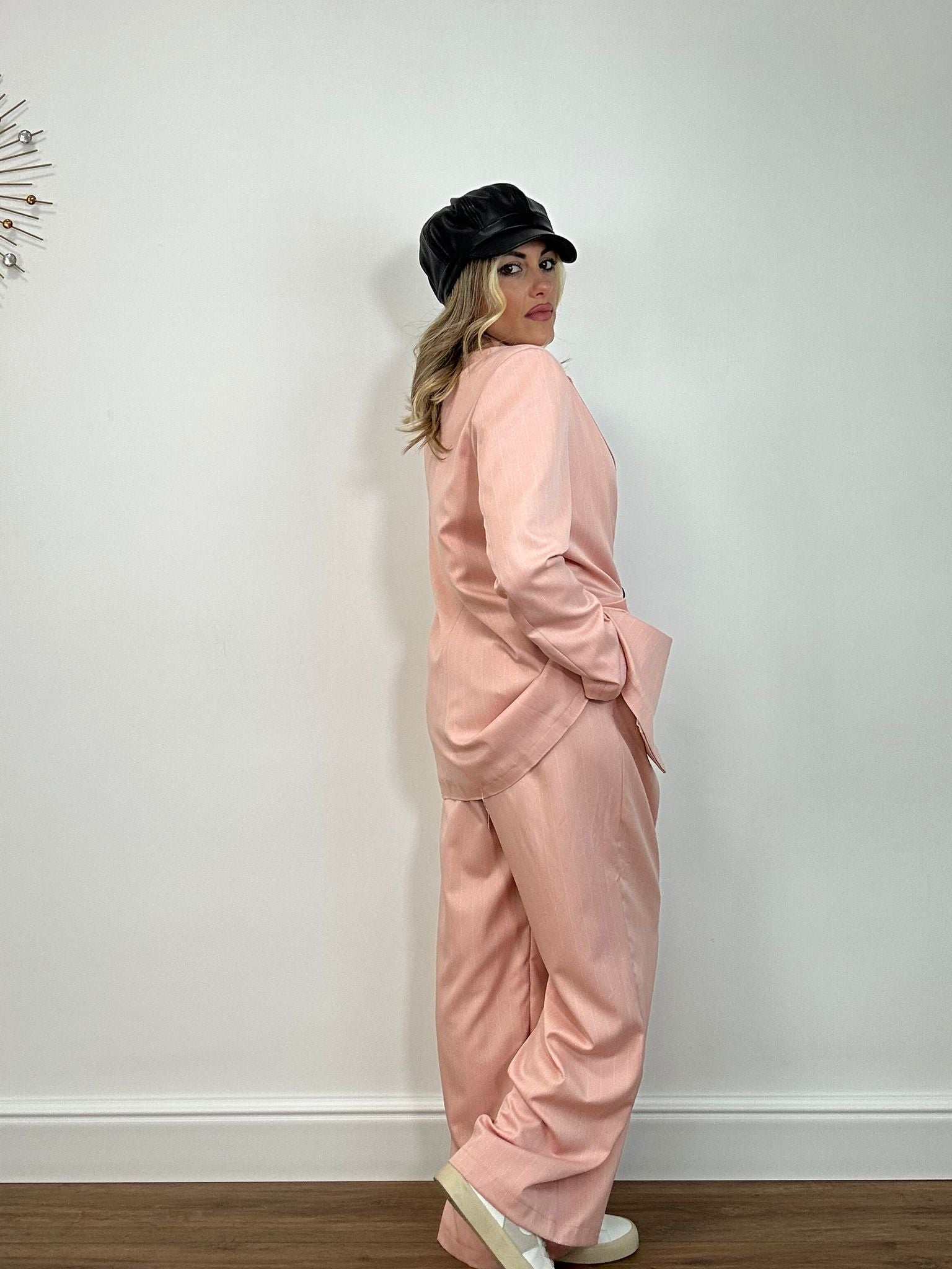 Tailleur Gessato G2601 (Blazer + Pantalone) Rosa