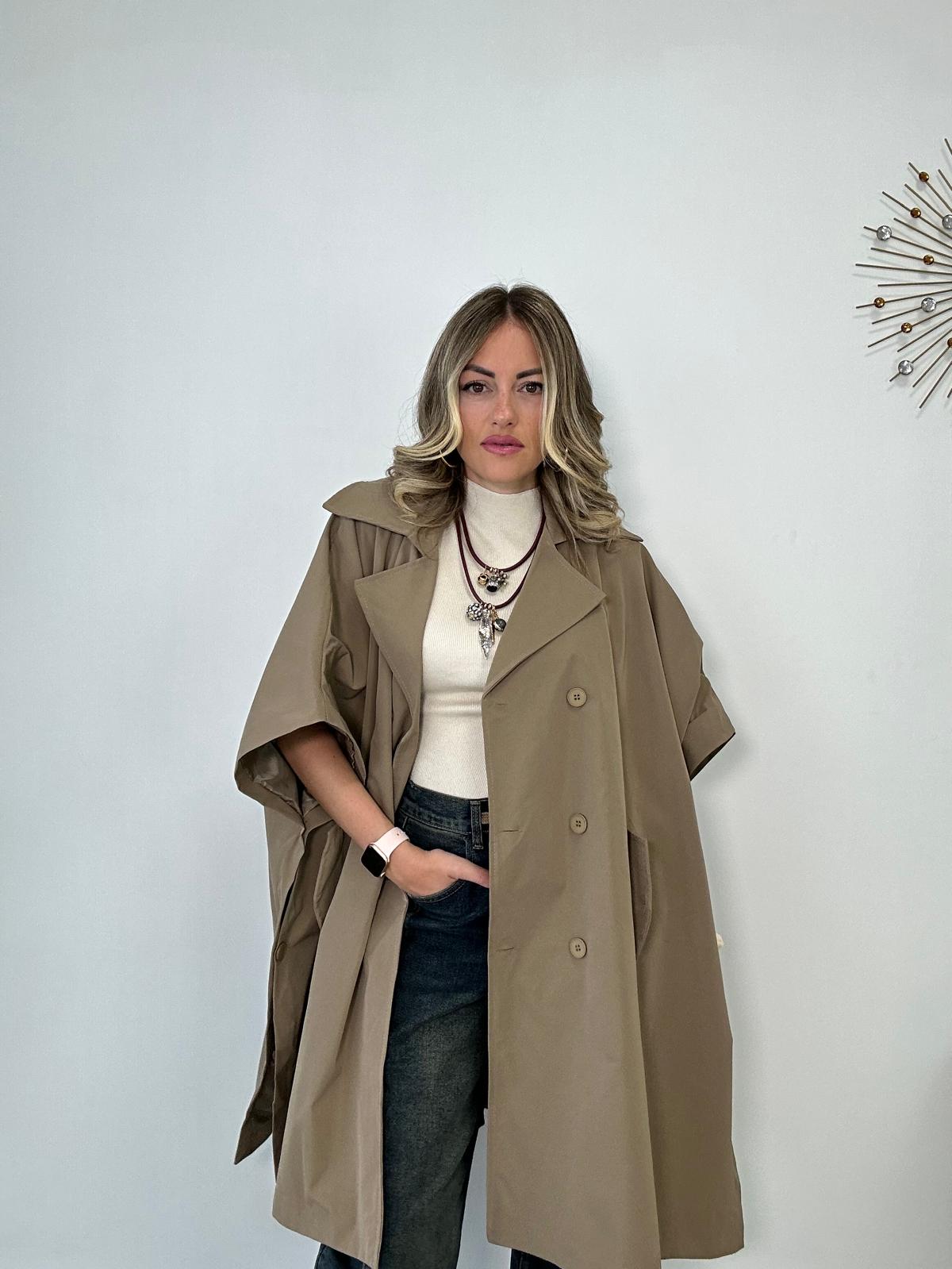 Trench Mezza Manica - Beige Scuro