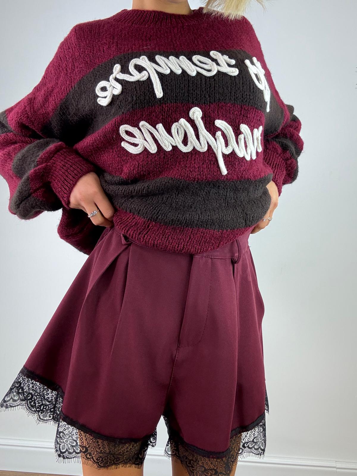 Pantaloncino M13380 - Bordeaux