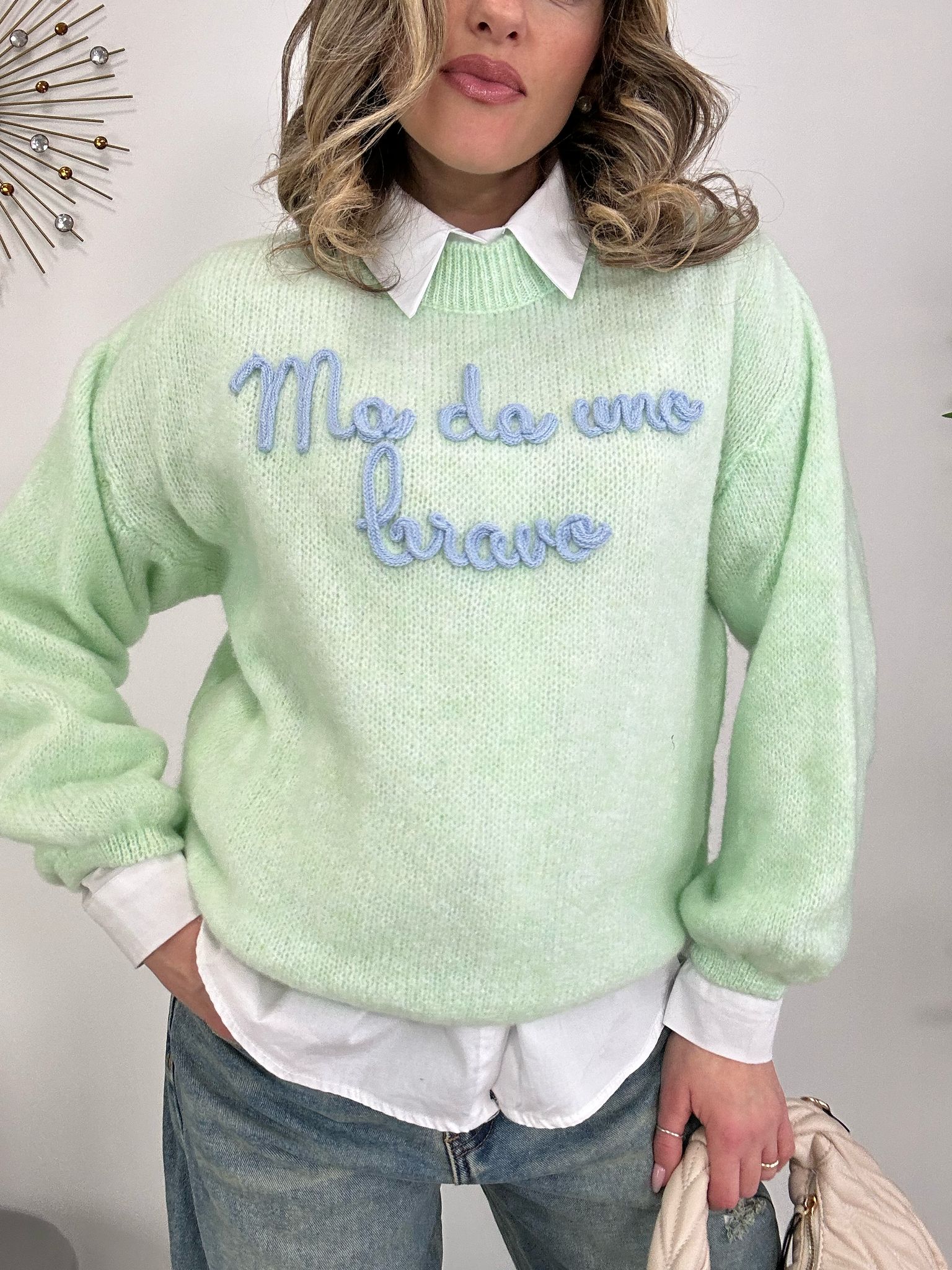 Maglione “Ma Da Uno Bravo” - Verde