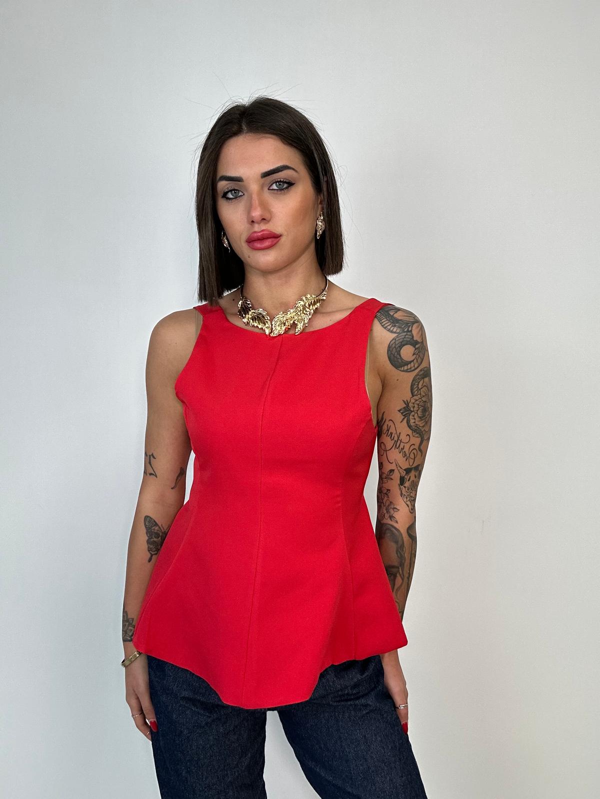 Maglia a campana - Rosso