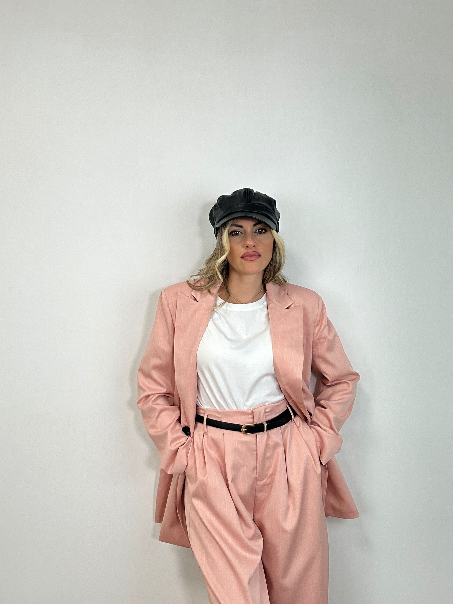 Tailleur Gessato G2601 (Blazer + Pantalone) Rosa