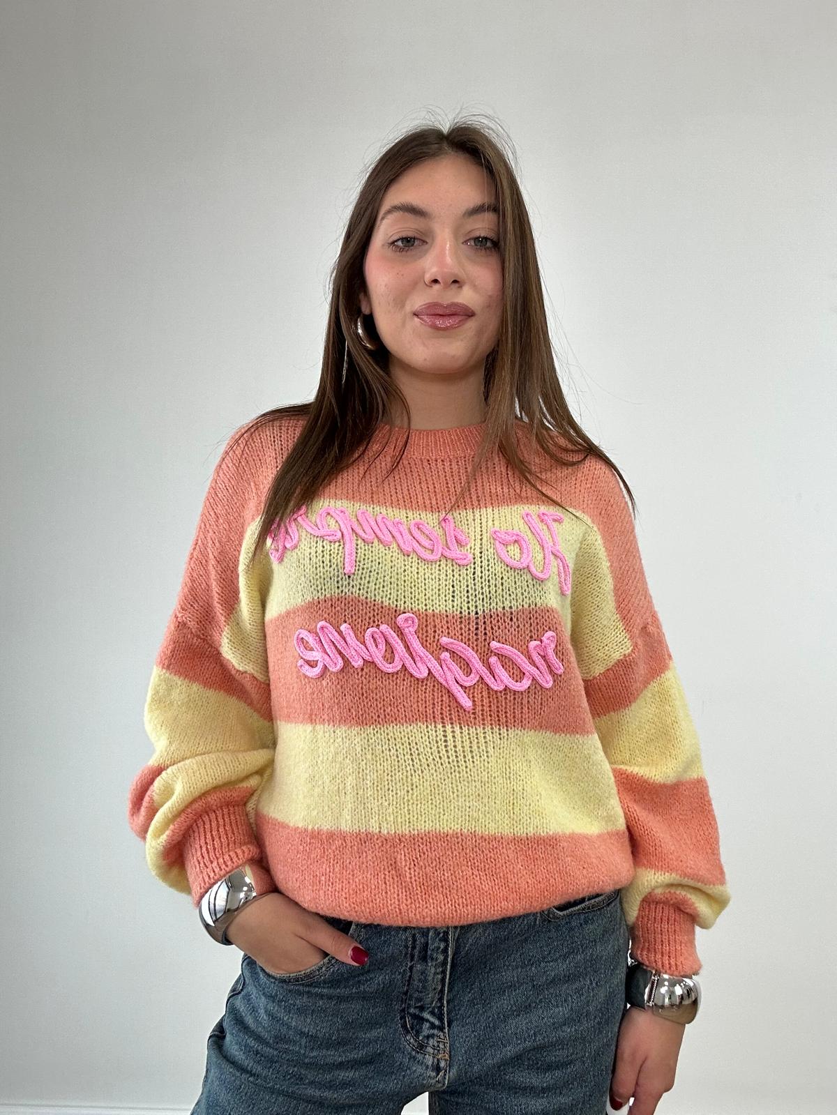 Maglione "Ho sempre ragione" A3130 - Arancione