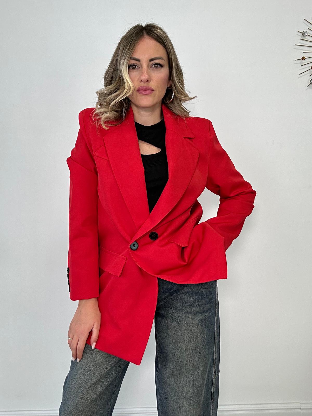 Blazer doppio bottone - Rosso