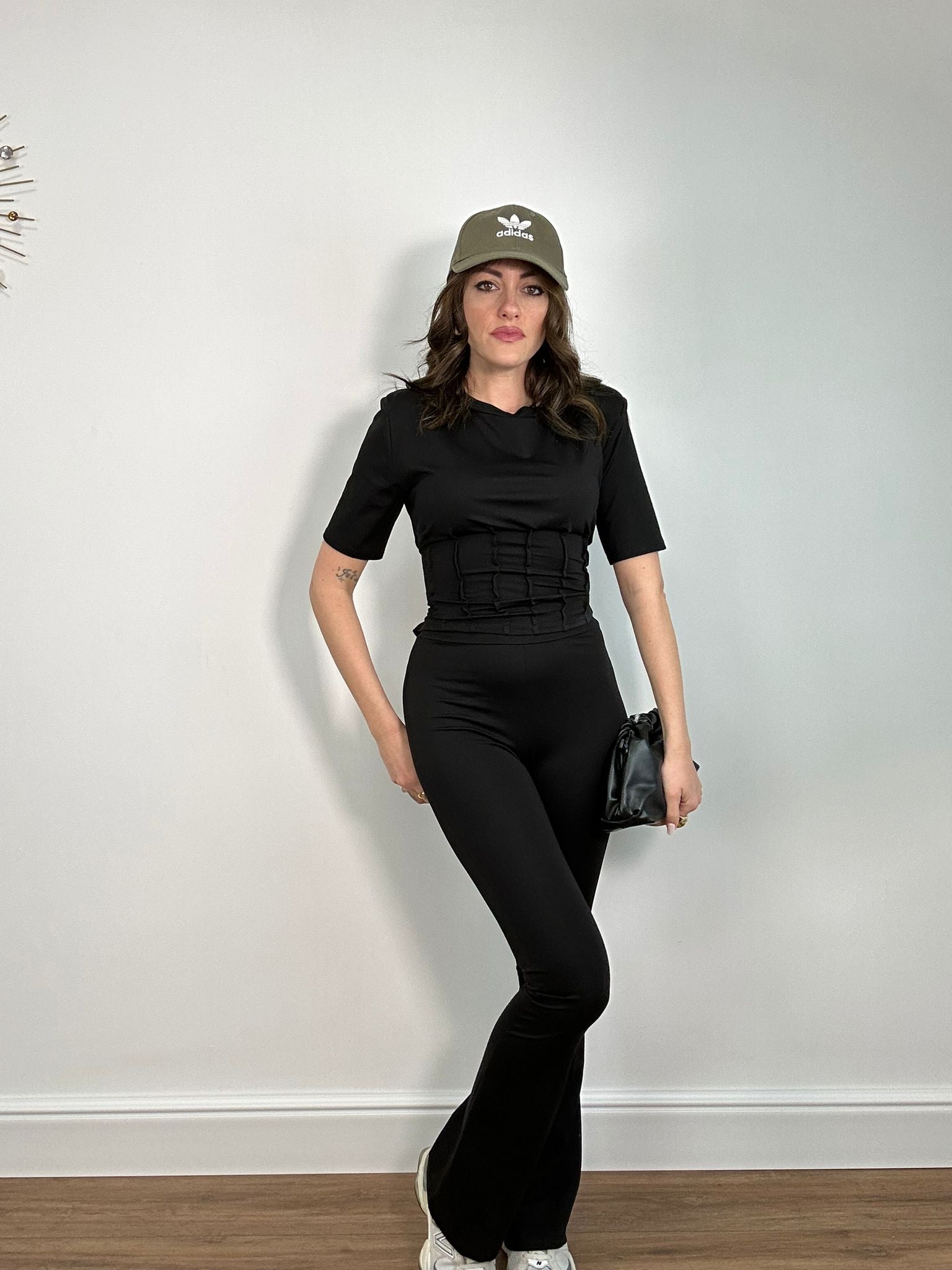 Coordinato 38707 ( Pantalone + Maglia) Nero