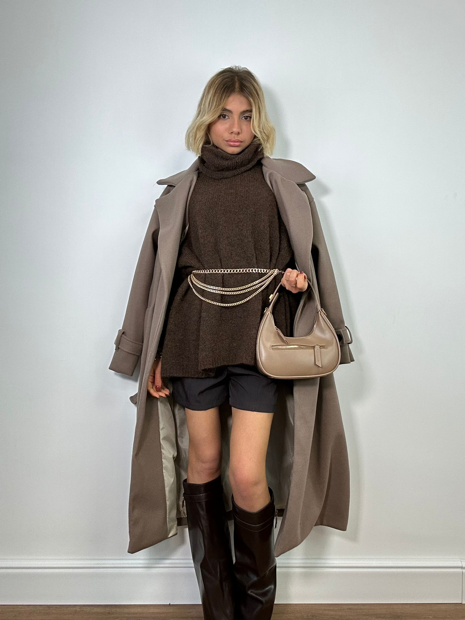 Maxi Maglione 3028 - Marrone