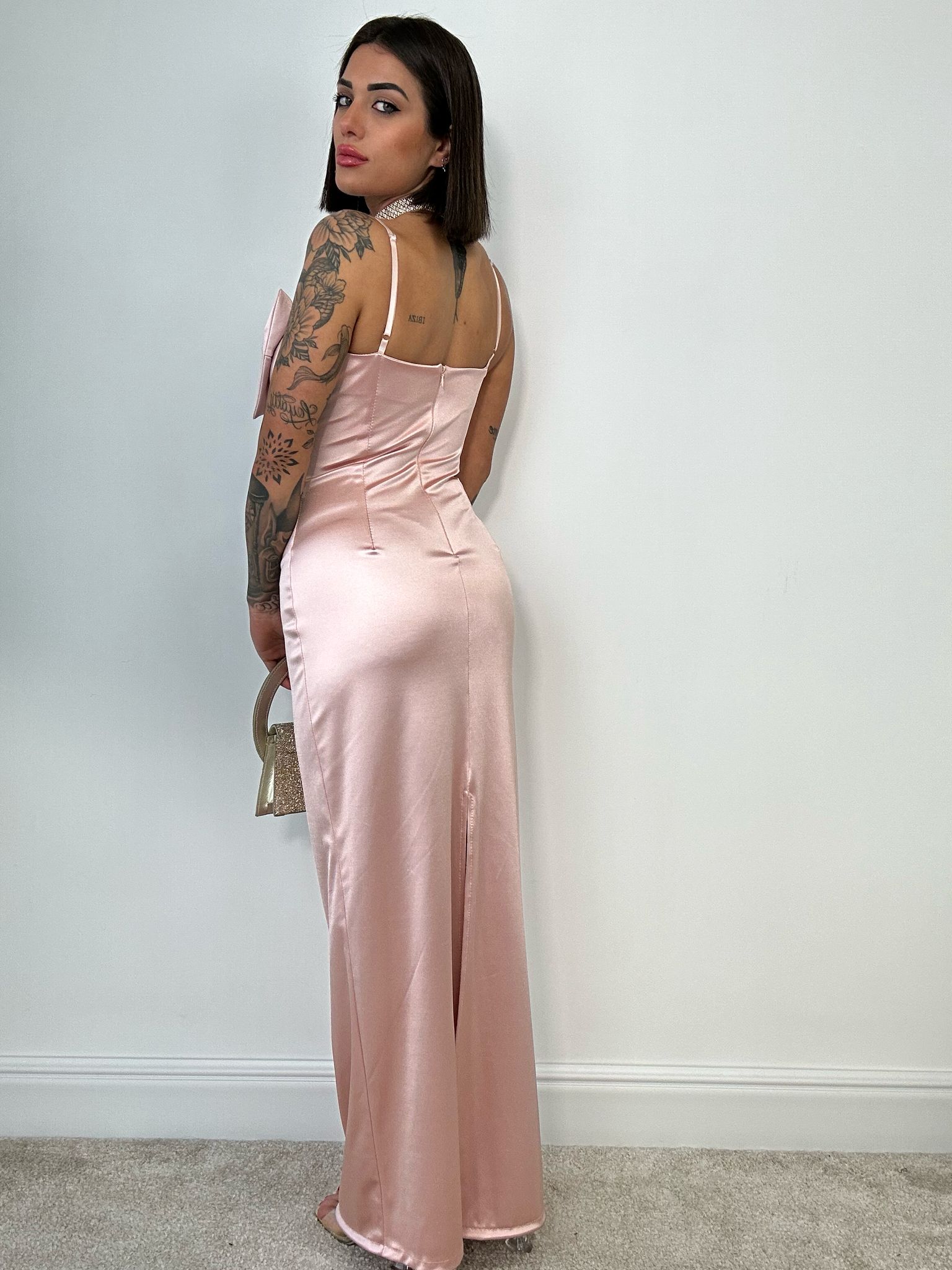 Abito con Fiocco - Rosa