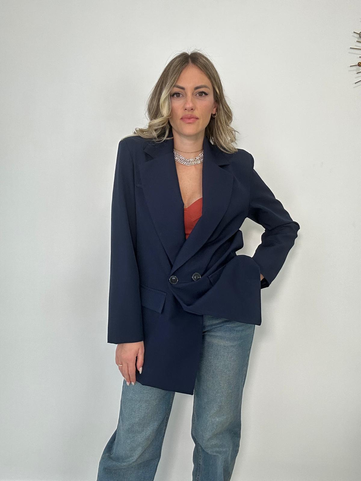 Blazer doppio bottone - Blu