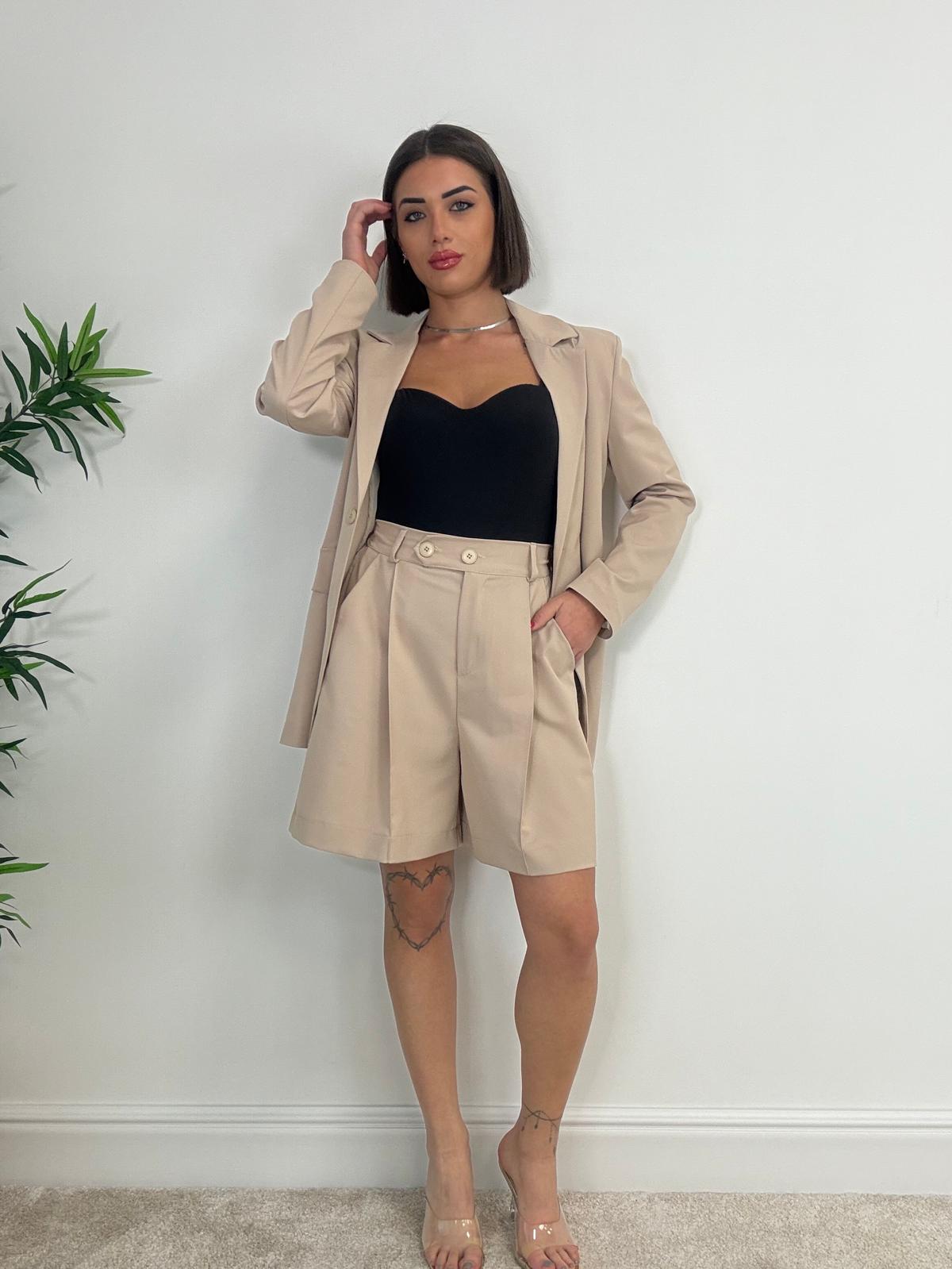 Coordinato ( Blazer + bermuda ) - Beige