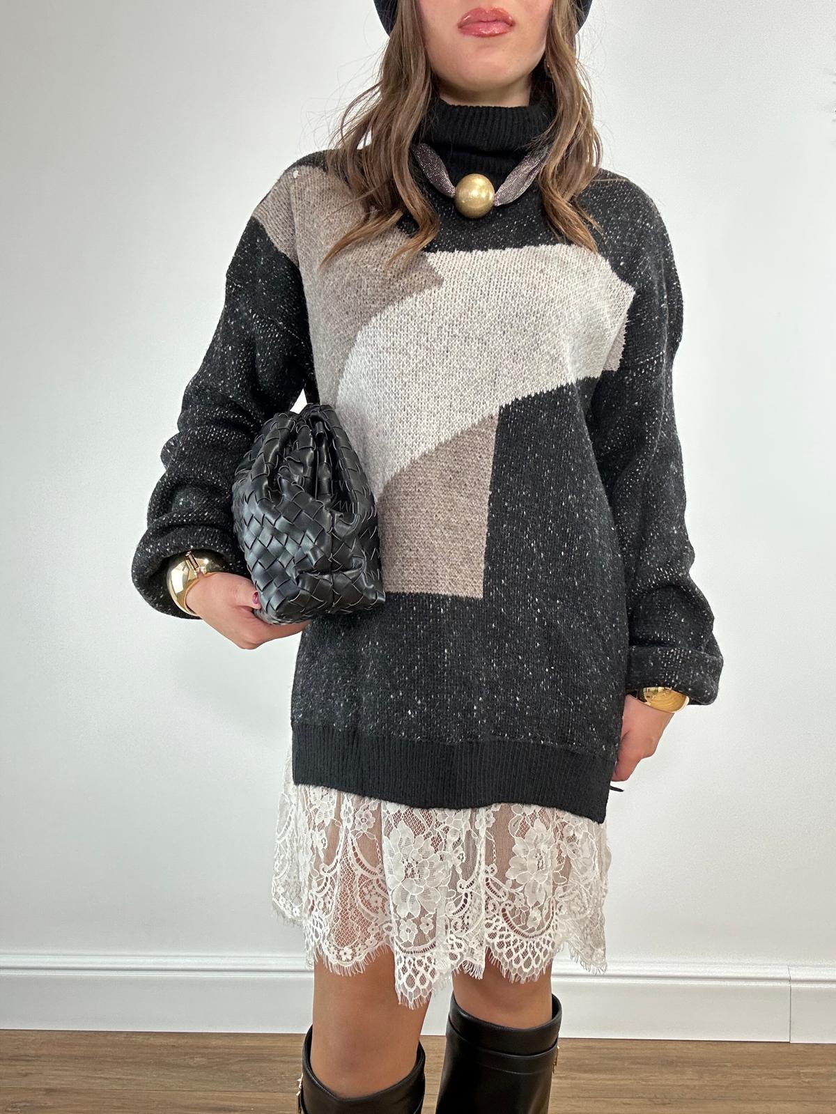 PREORDINE IN ARRIVO 25 NOVEMBRE - Abito 25865 - Nero