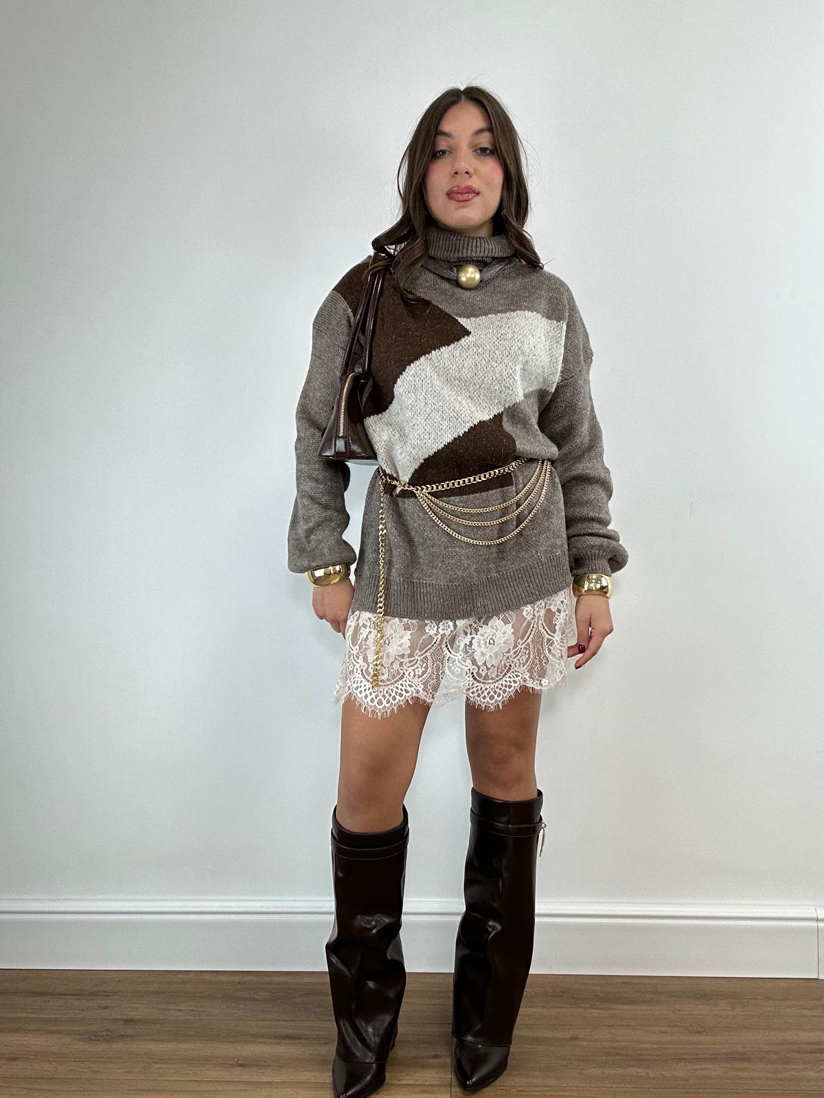 PREORDINE IN ARRIVO 25 NOVEMBRE - Abito 25865 - Fango