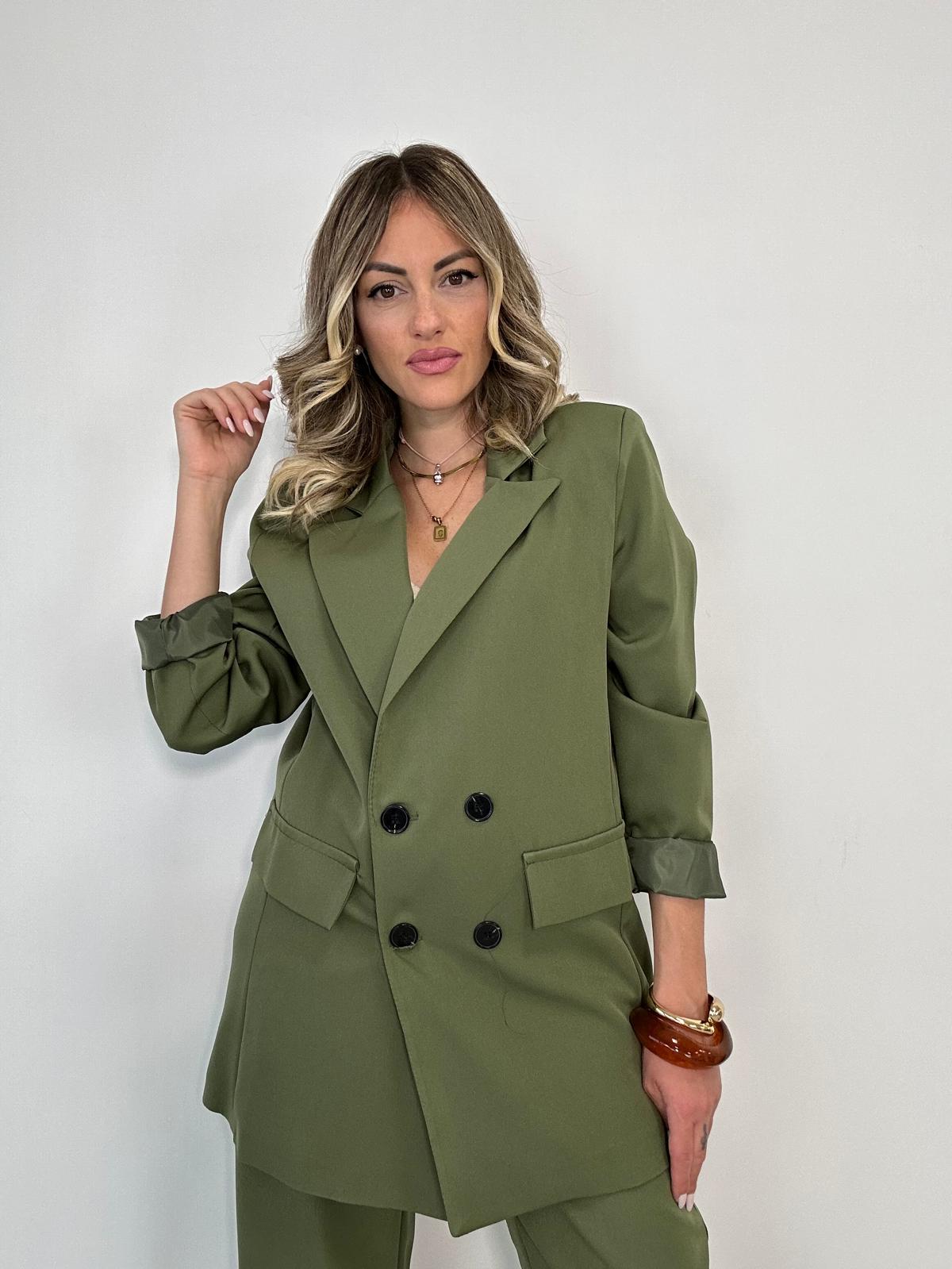 Tailleur Malaga (Blazer Doppio Petto + Pantalone) Verde