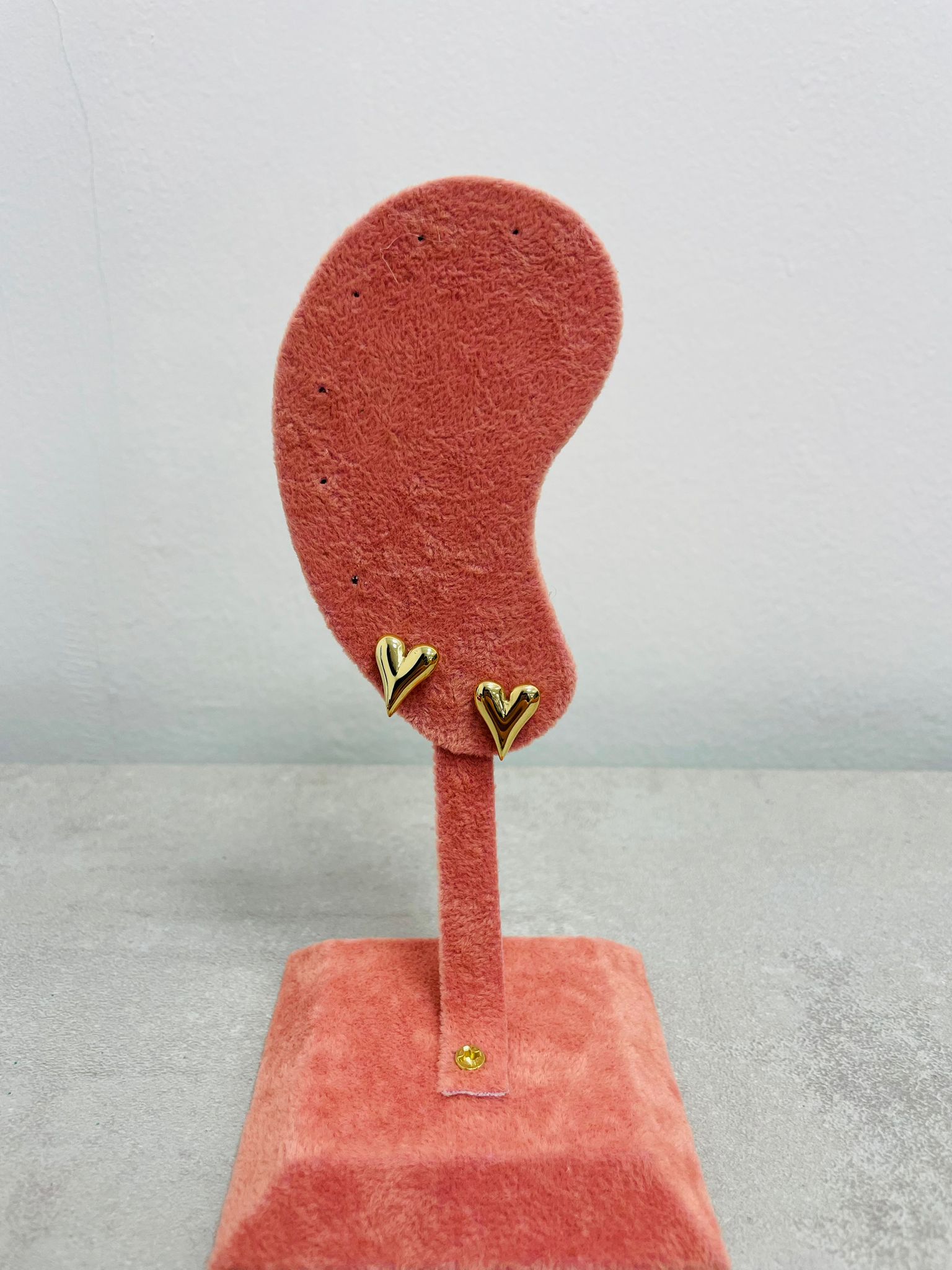 Orecchini a cuore sottile - Dorati